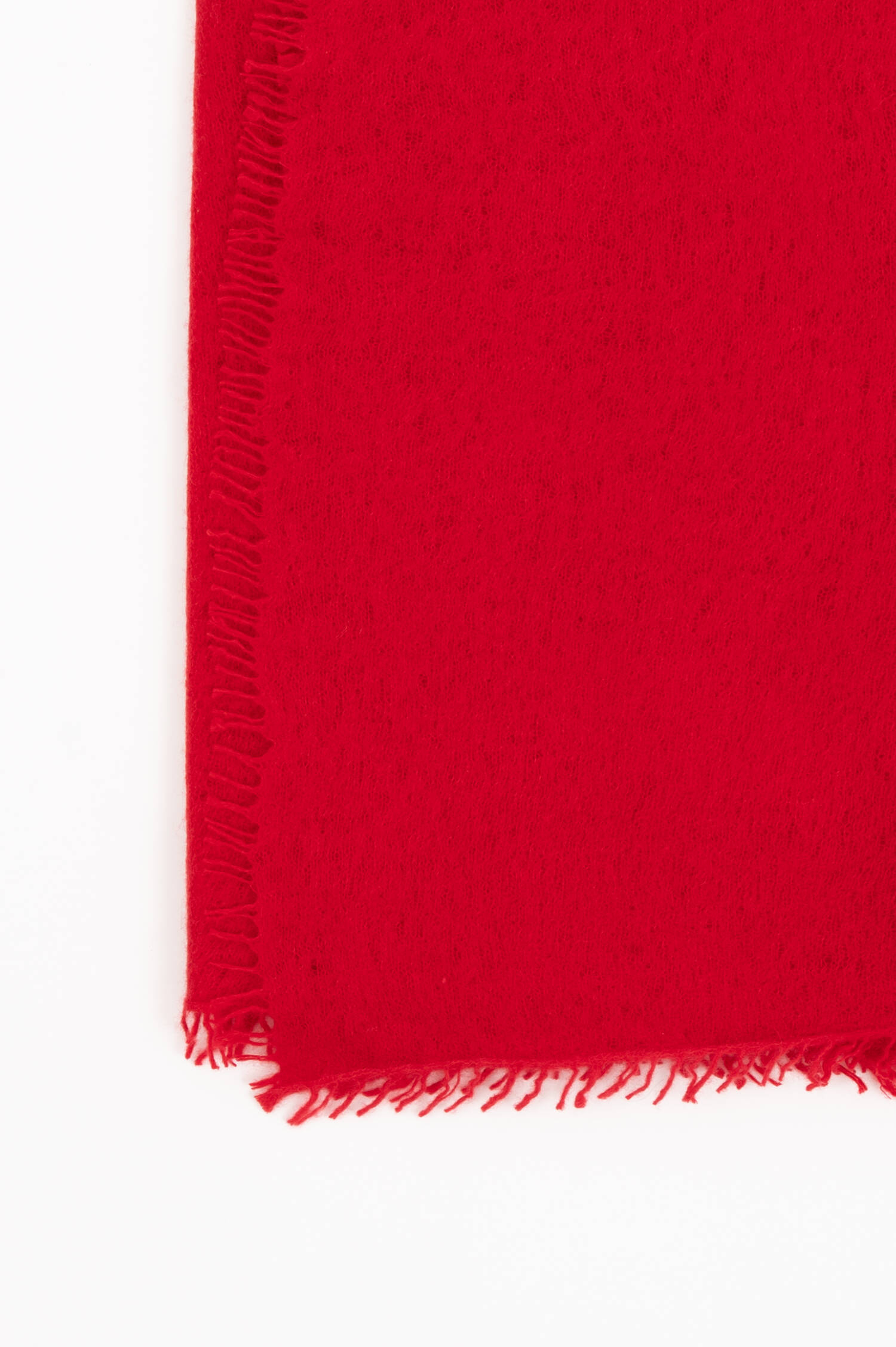 Doppelfädiger Cashmere Schal in Rot