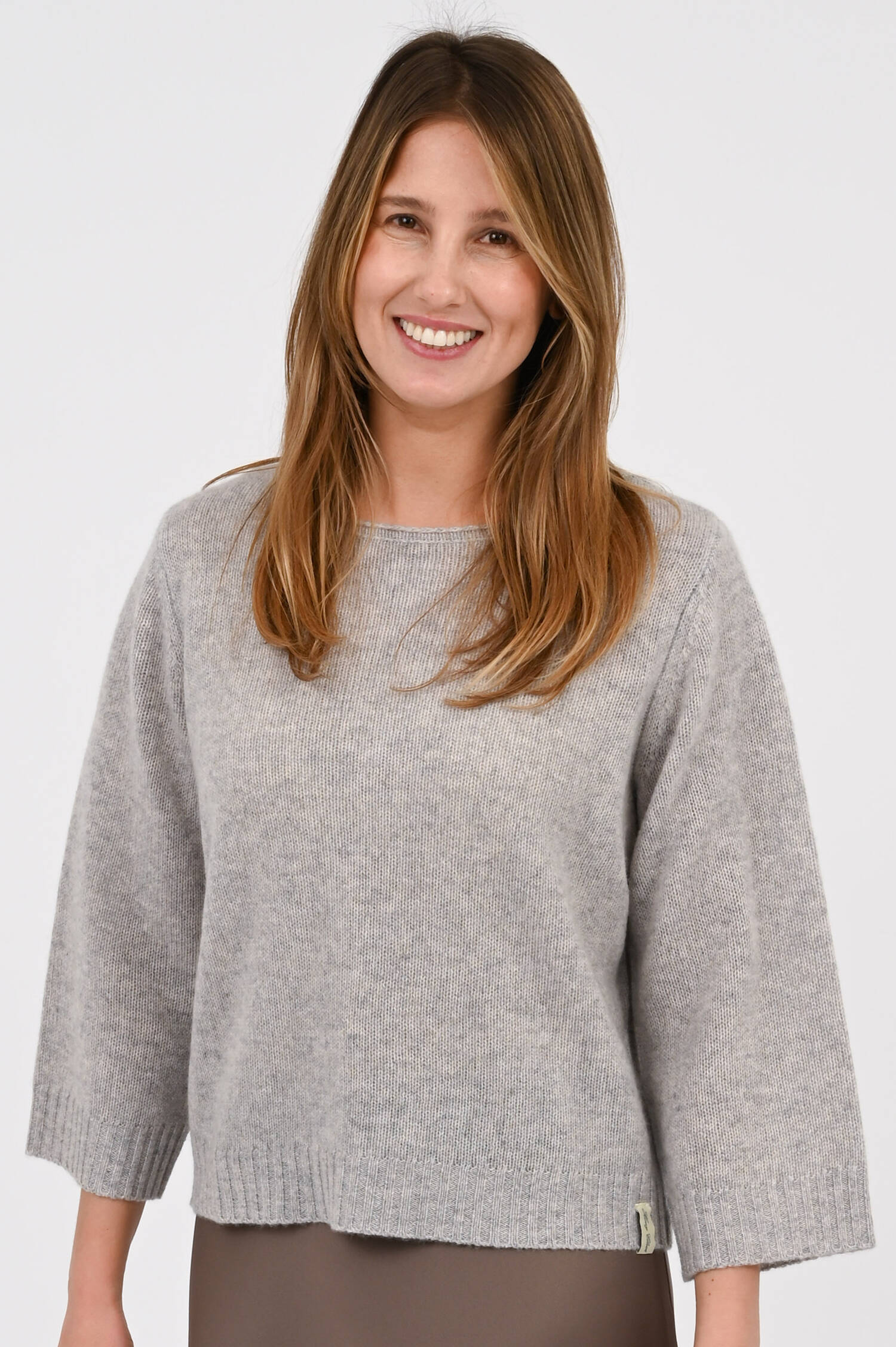 Cashmere Pullover in Grau