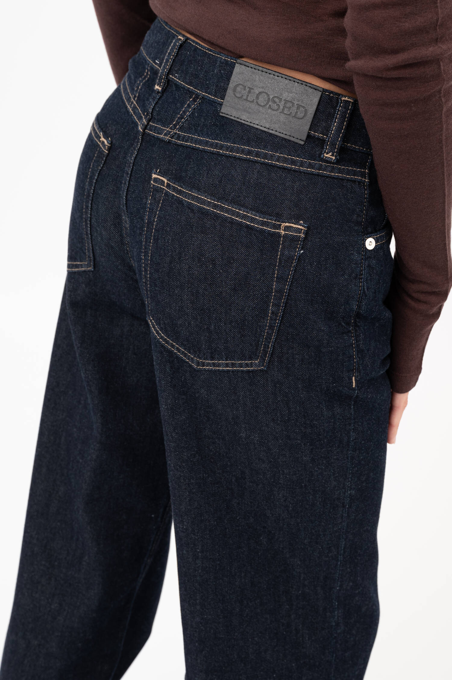 Wide-Leg-Jeans GILLAN in Dunkelblau