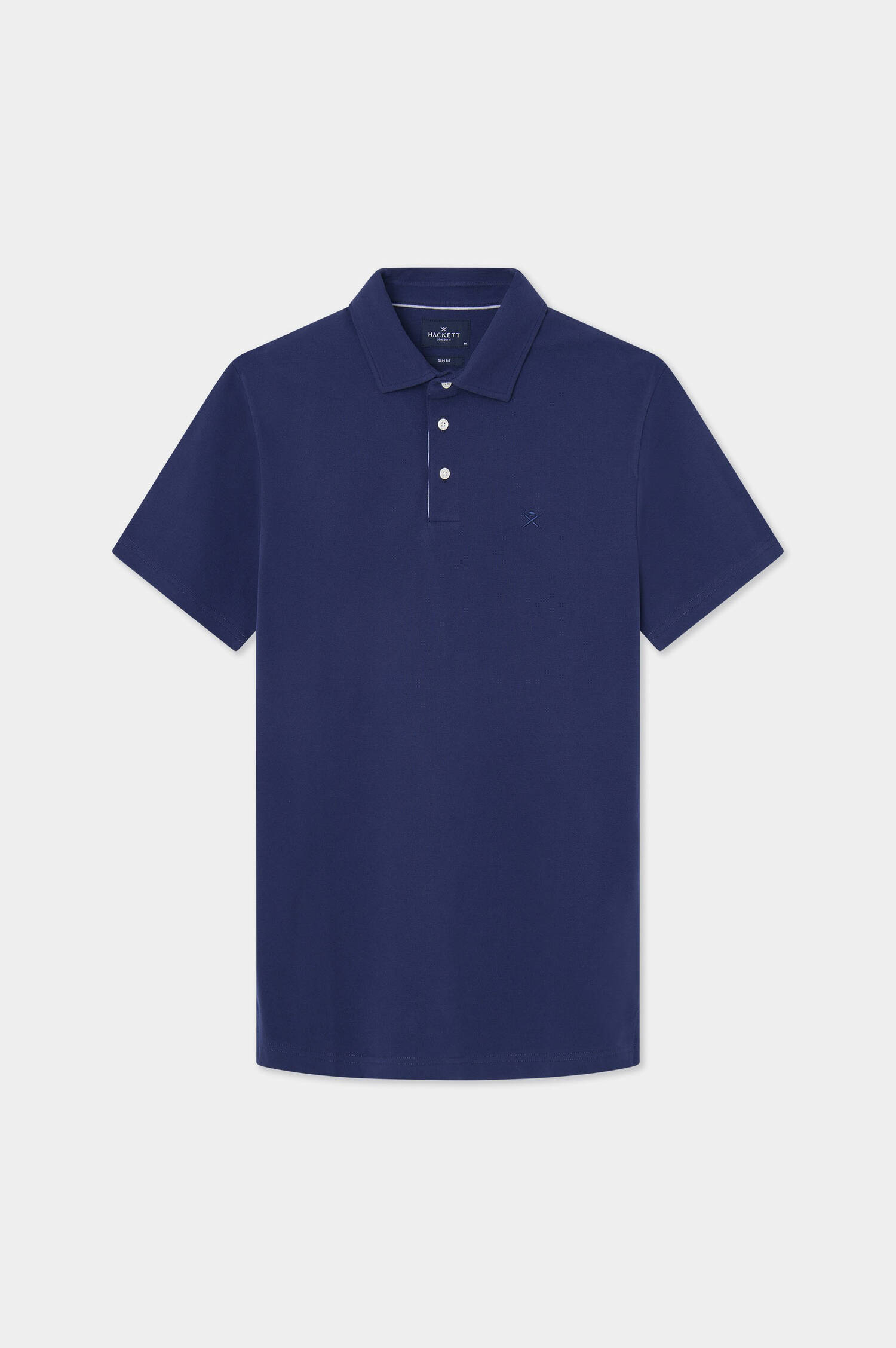  Polo-Shirt mit gesticktem Logo in Navy
