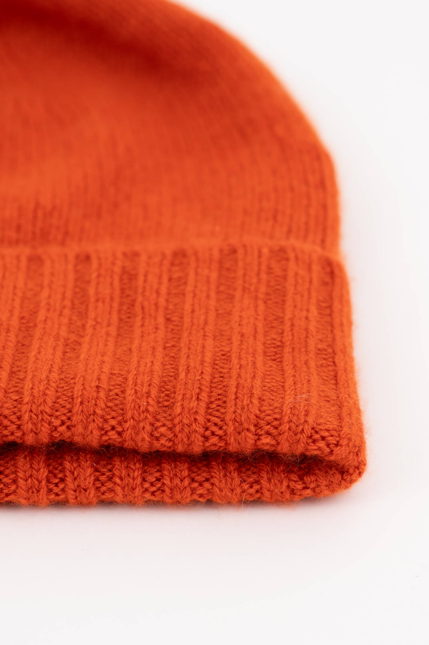 Cashmere-Mütze in Orange