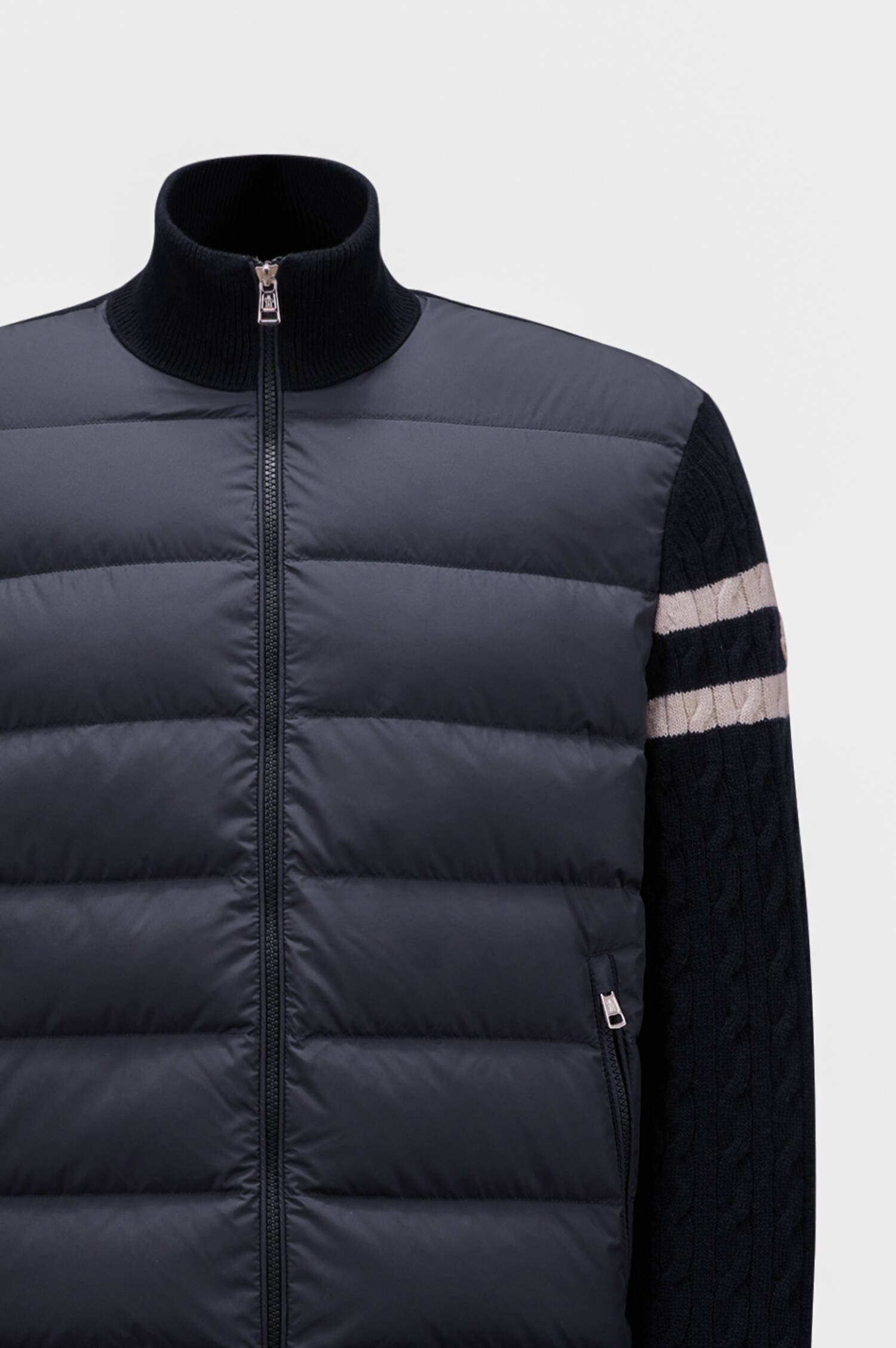 Hybrid Jacke aus Woll-Mix in Navy Hybrid Jacke aus Woll-Mix in Navy