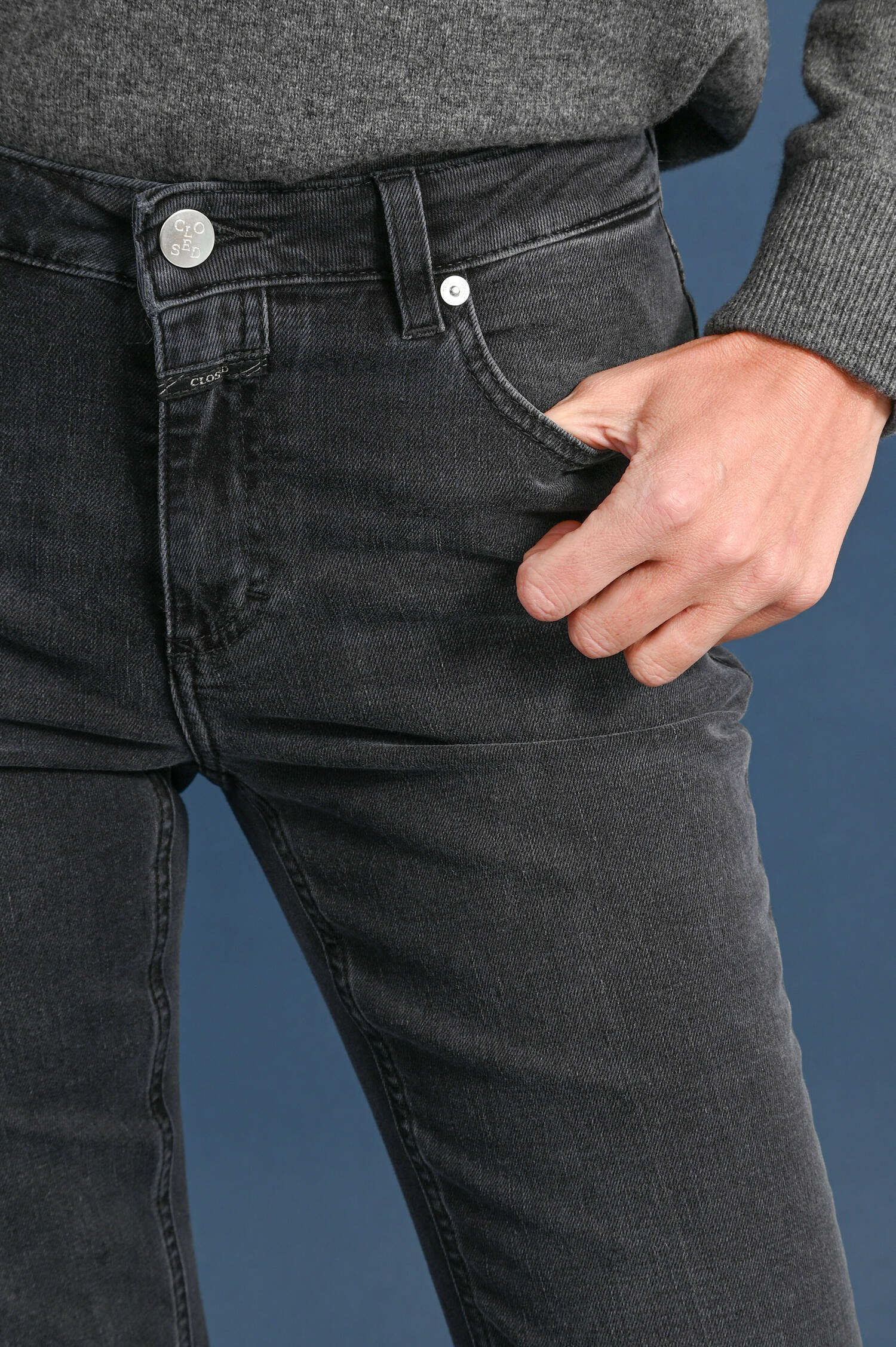 Flared Jeans JOVANNA in Dark Grey