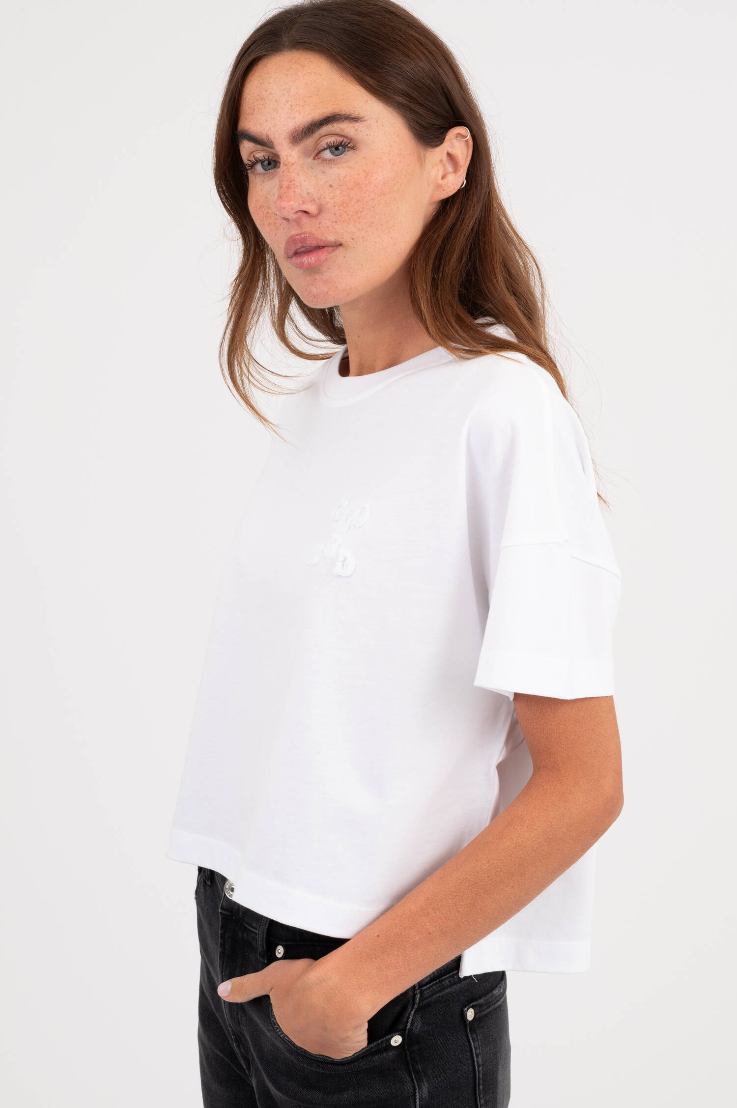 Oversize T-Shirt in Weiß