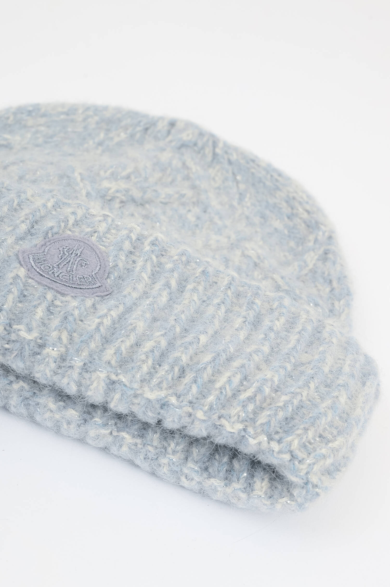 Mütze aus Alpaka-Mix im Zopfstrick Design in Grau