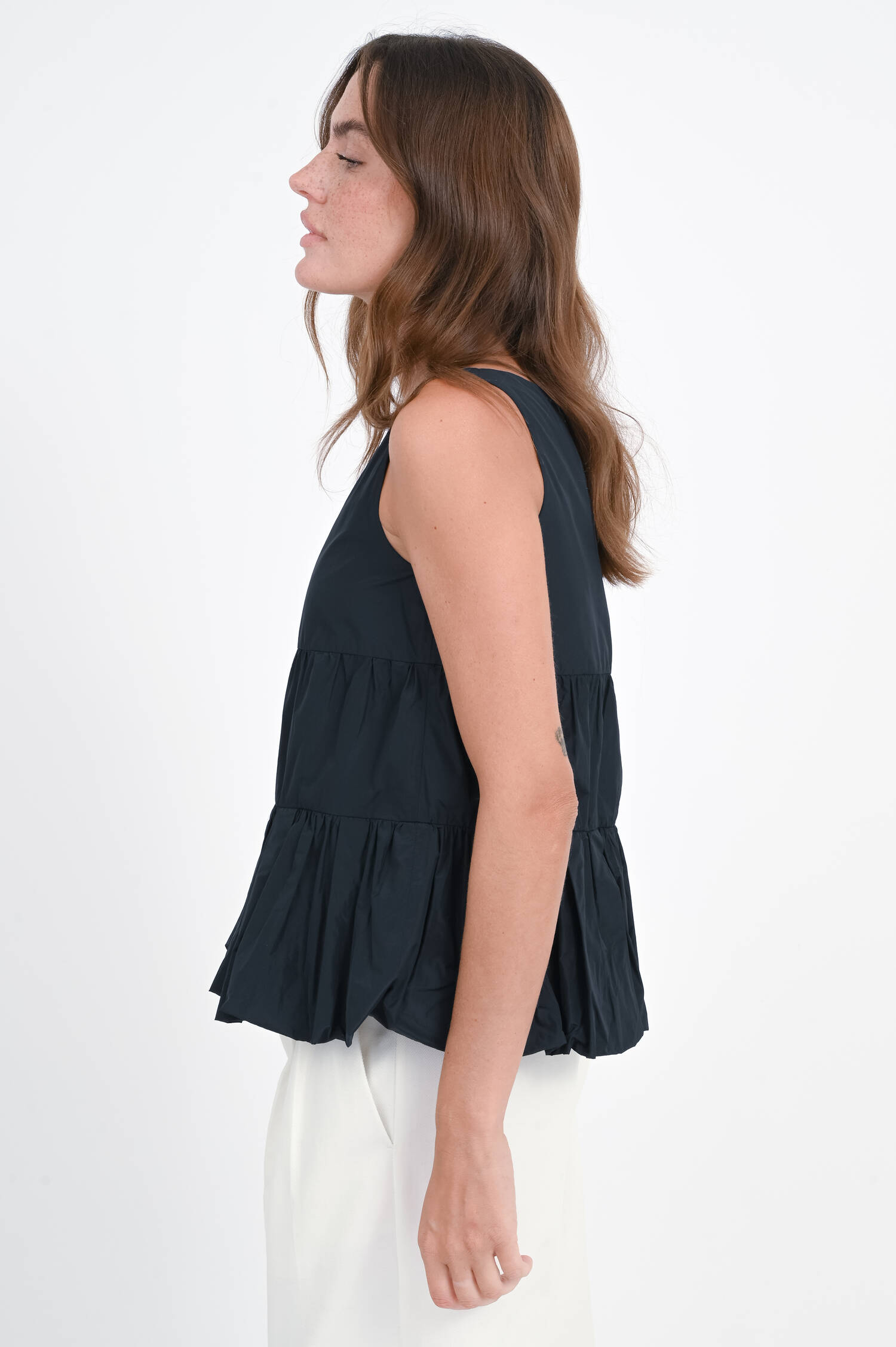Taft Bluse in Midnight