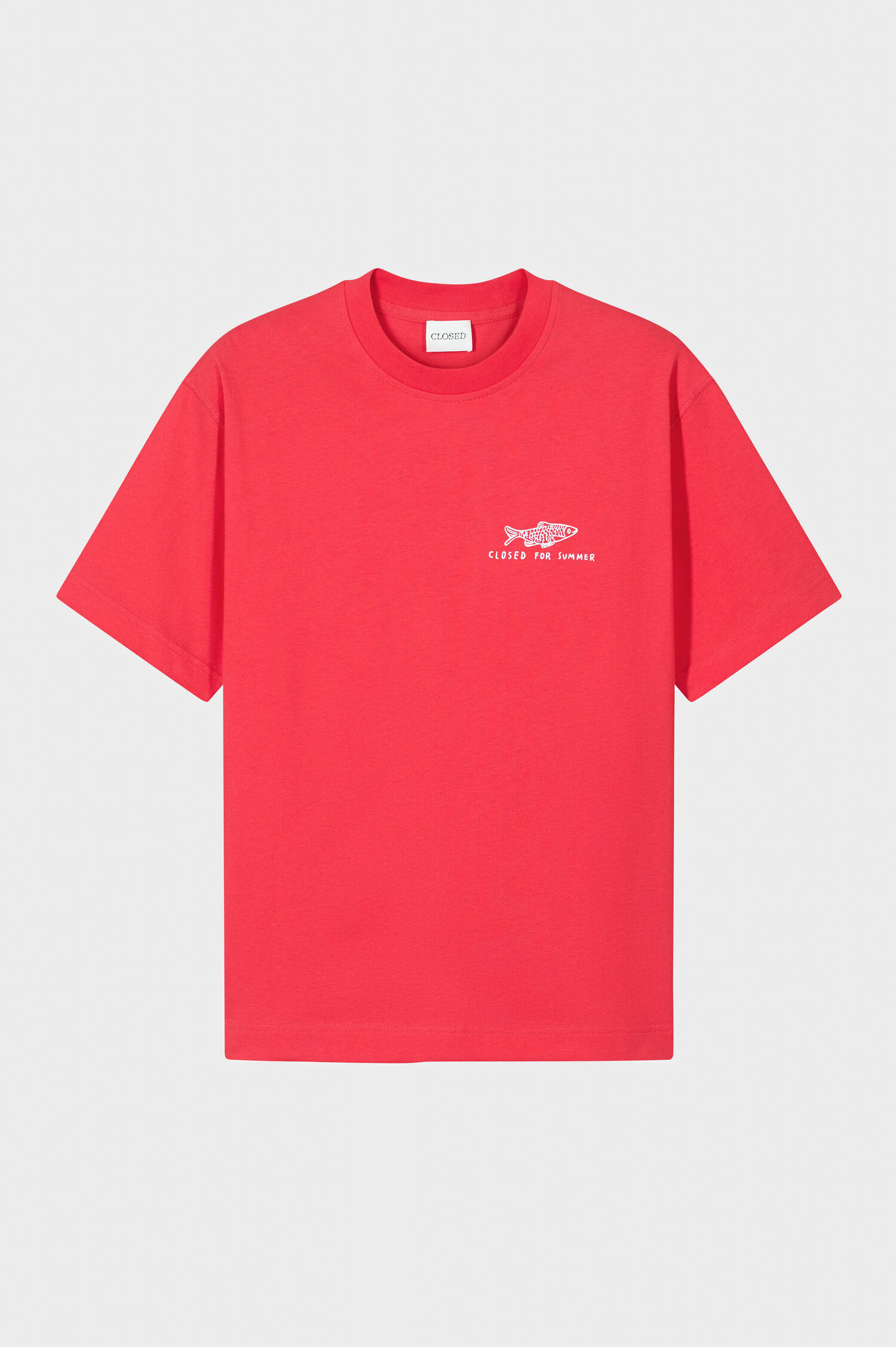 Lockeres T-Shirt in Rot