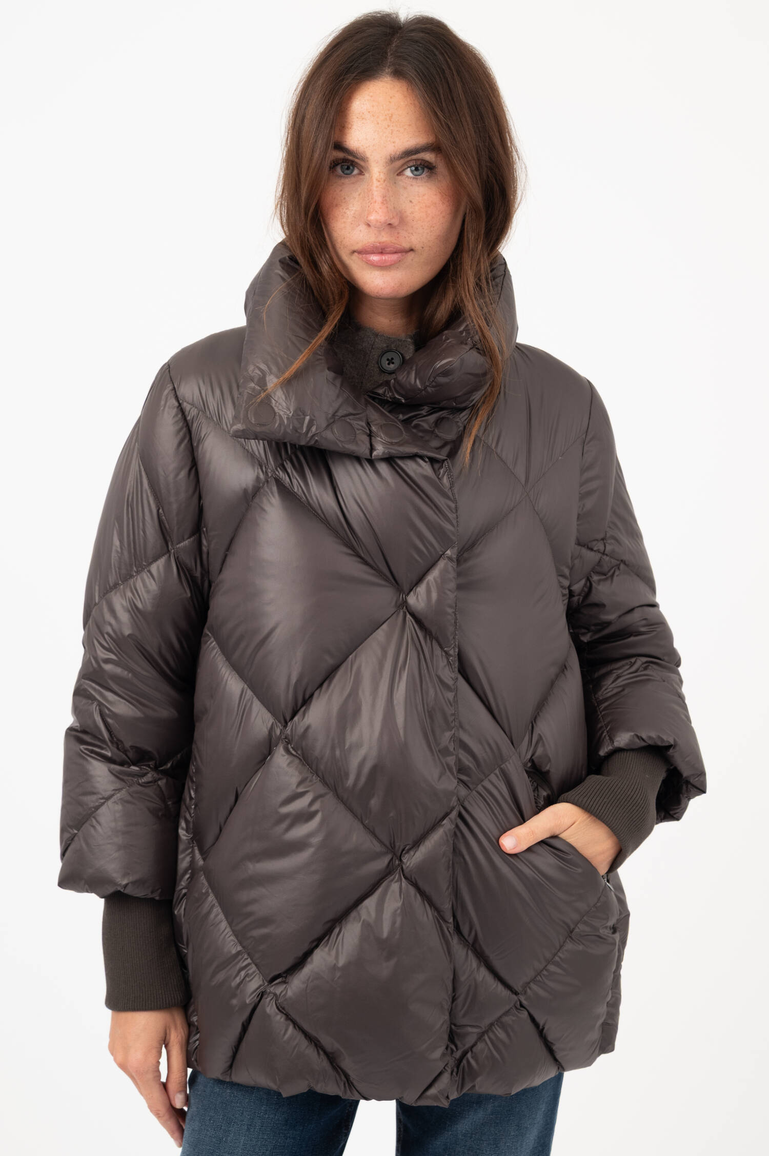 Daunensteppjacke HELENA in Braun Daunensteppjacke HELENA in Braun