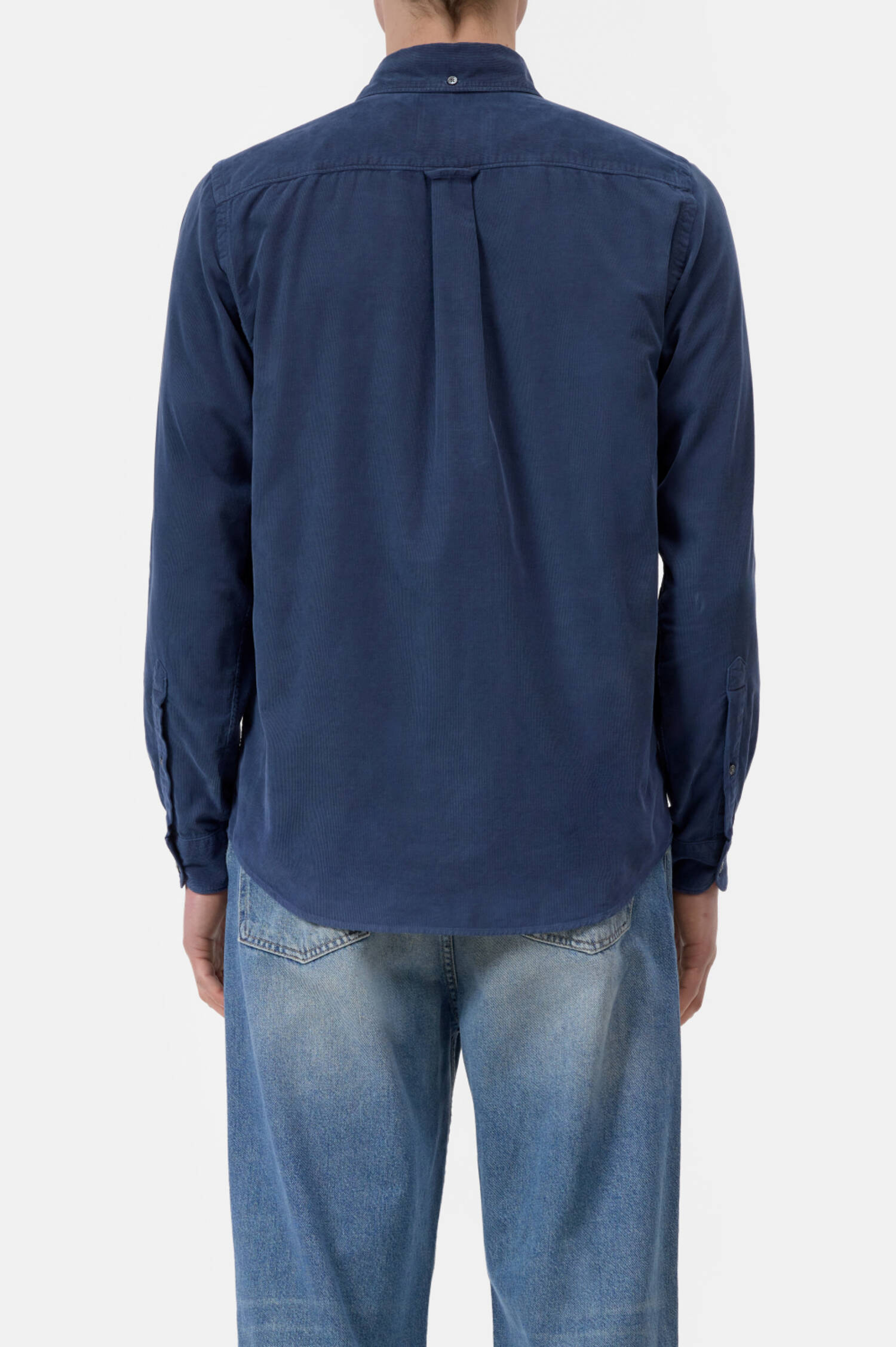 Button-Down Cord-Hemd in Blau Button-Down Cord-Hemd in Blau