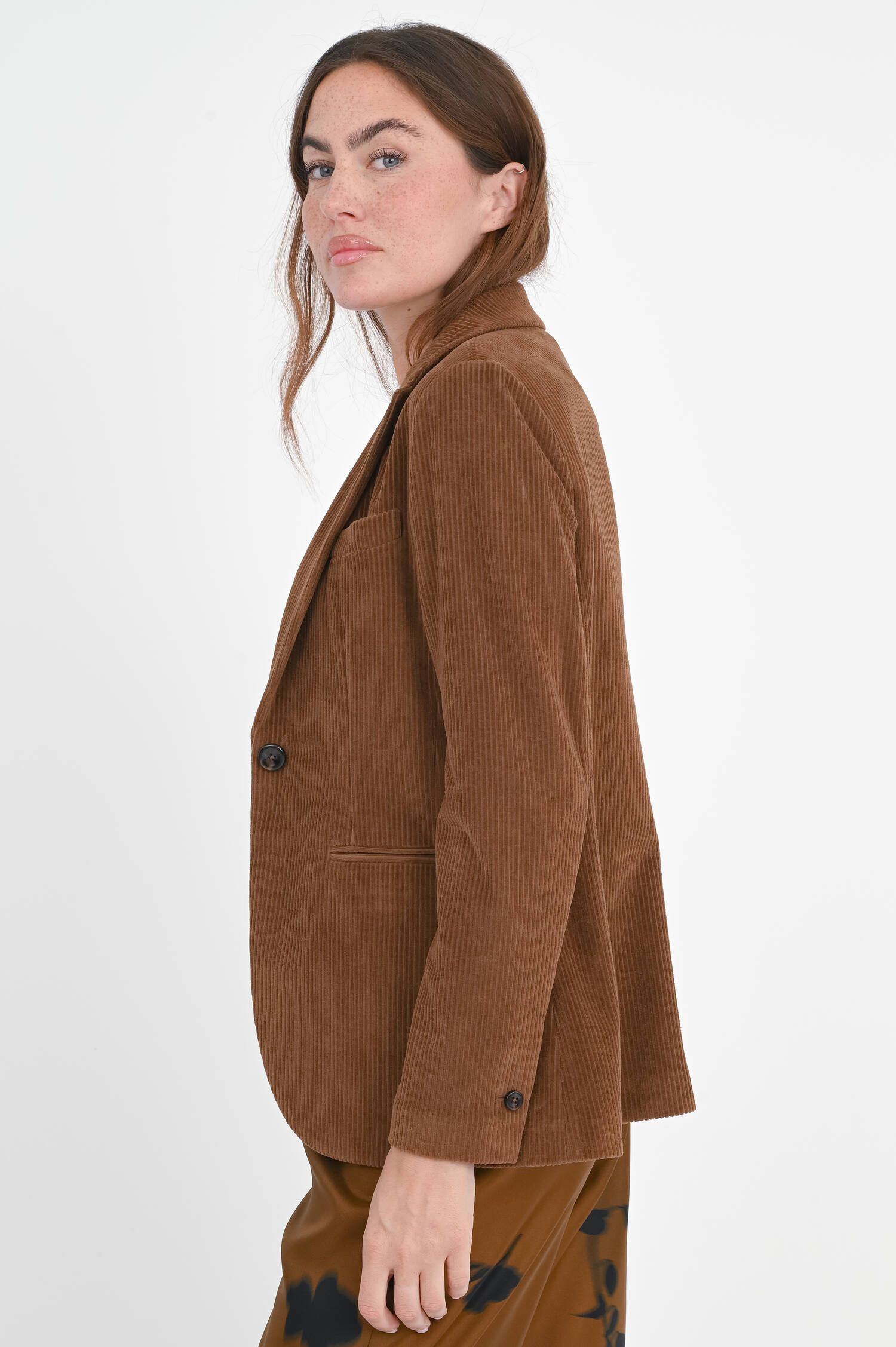 Cord-Blazer in Nougat