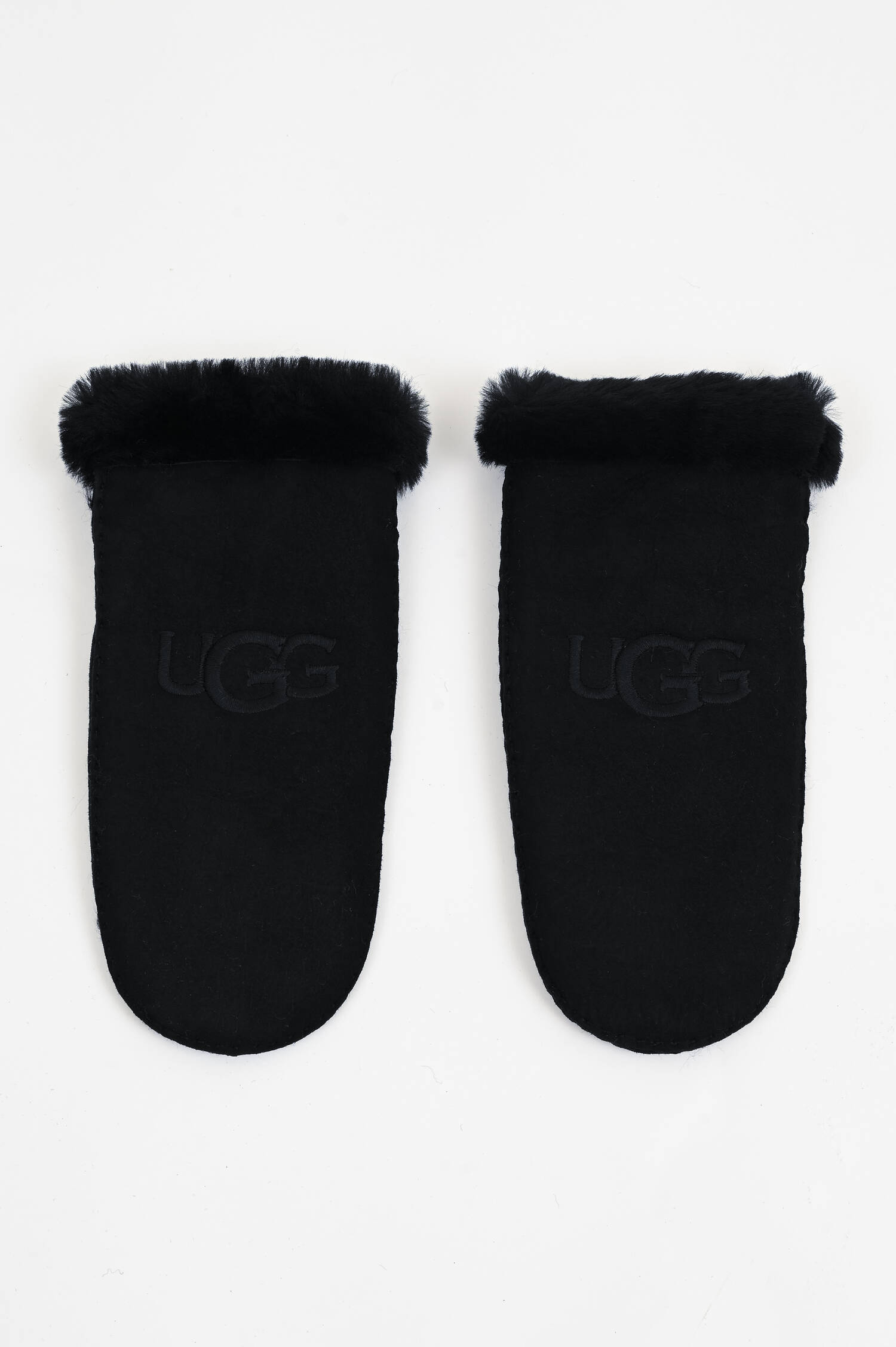 Lammfell Fäustlinge SHEARLING in Schwarz