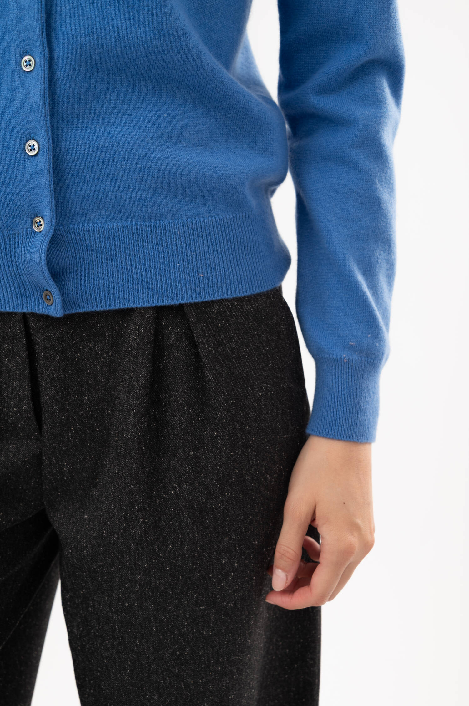 Cashmere-Cardigan in Azurblau Cashmere-Cardigan in Azurblau