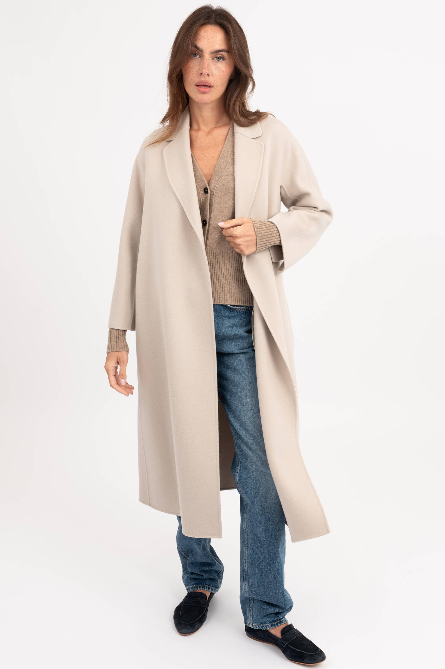 Wollmantel ESTURIA in Beige