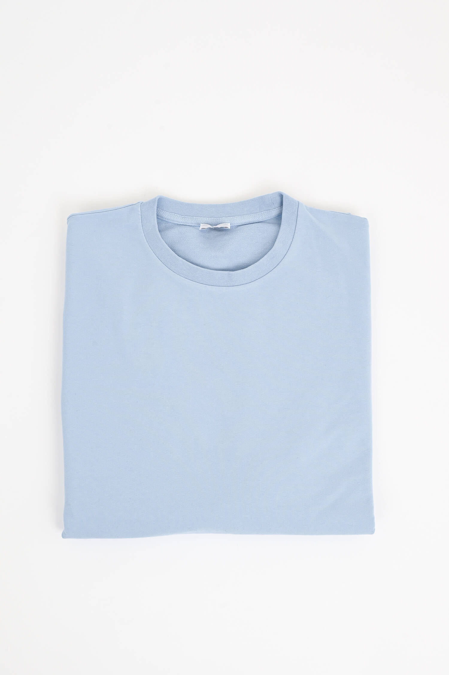 T-Shirt aus Baumwolle in Hellblau