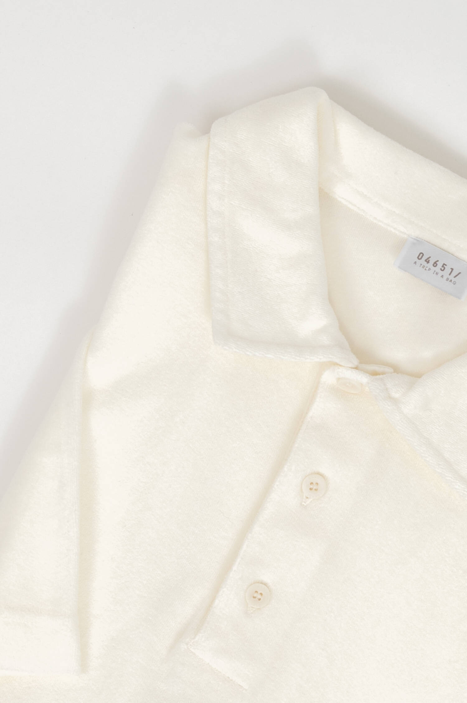Frottee Poloshirt TERRY in Creme