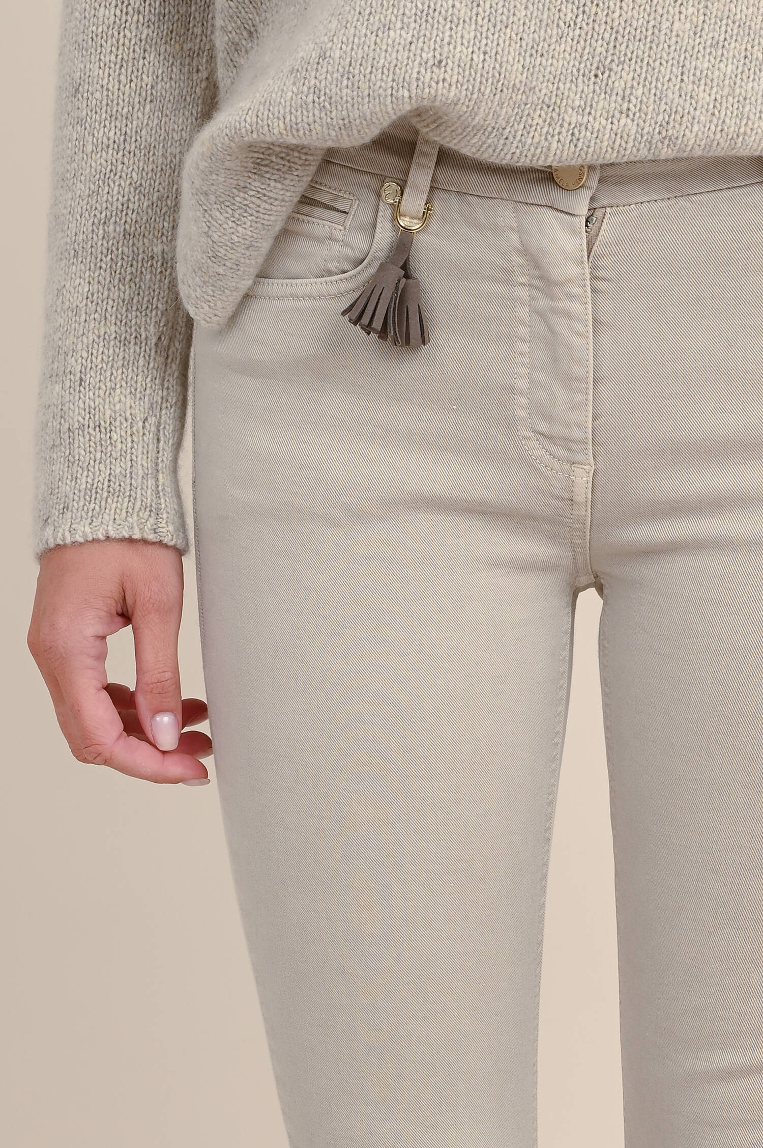 Klassische Hose CINQ in Stone