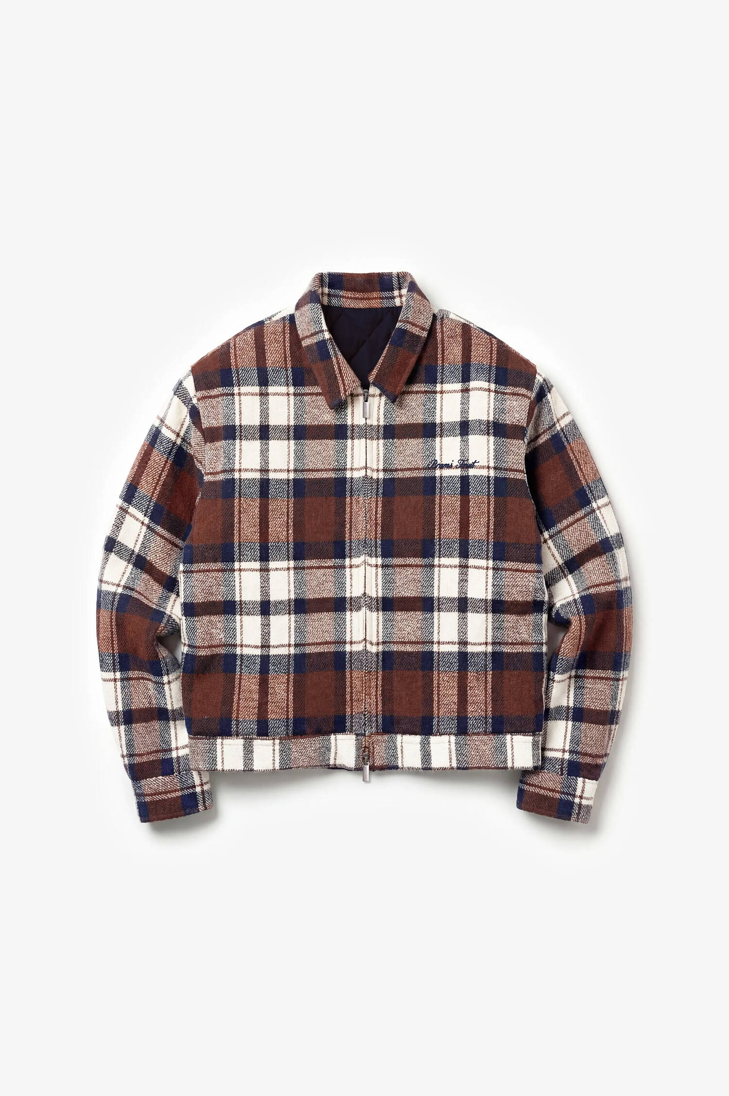 Flanell-Jacke in Braun/Navy kariert Flanell-Jacke in Braun/Navy kariert