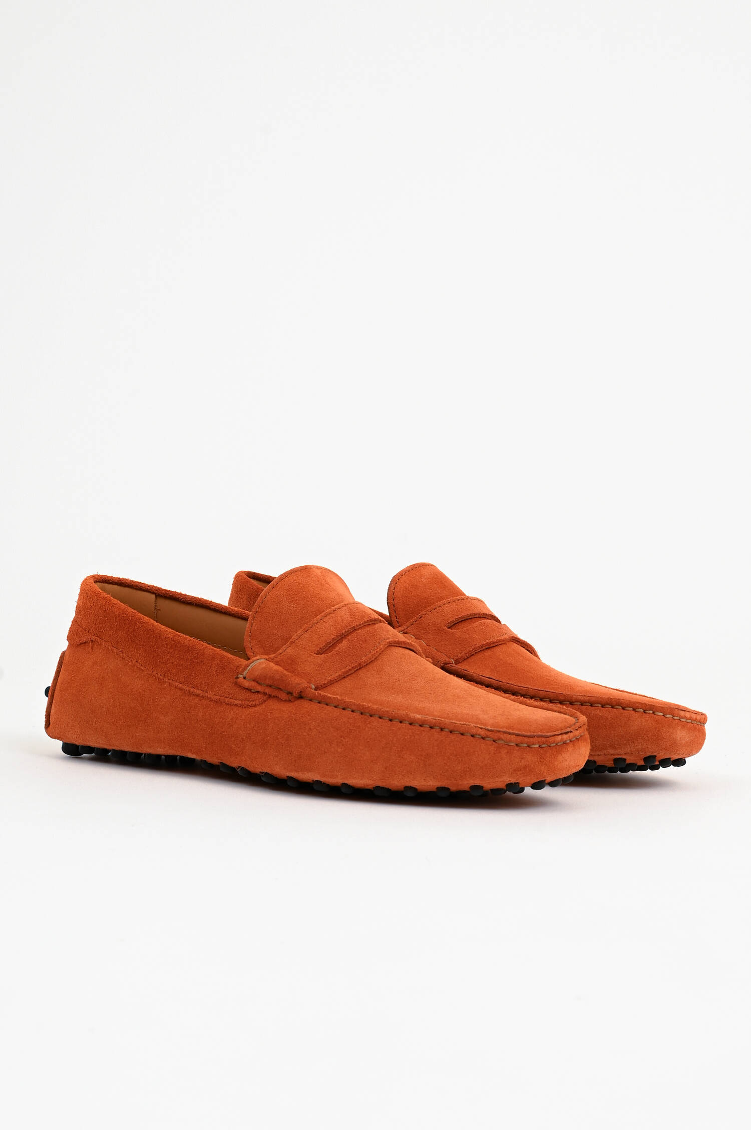Mokassins aus Veloursleder in Burnt Orange Mokassins aus Veloursleder in Burnt Orange