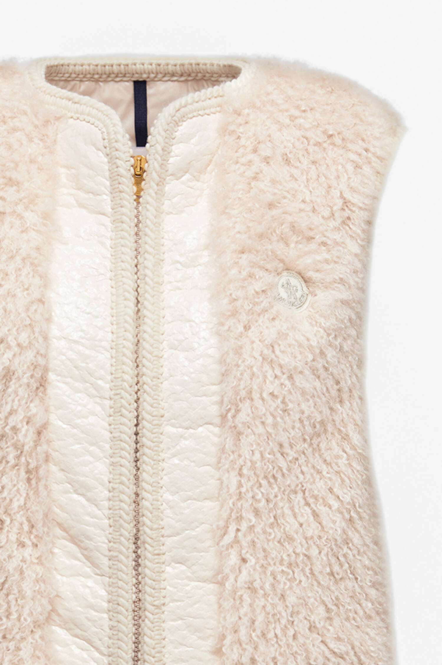 Teddy-Weste TOURNEL in Eggshell