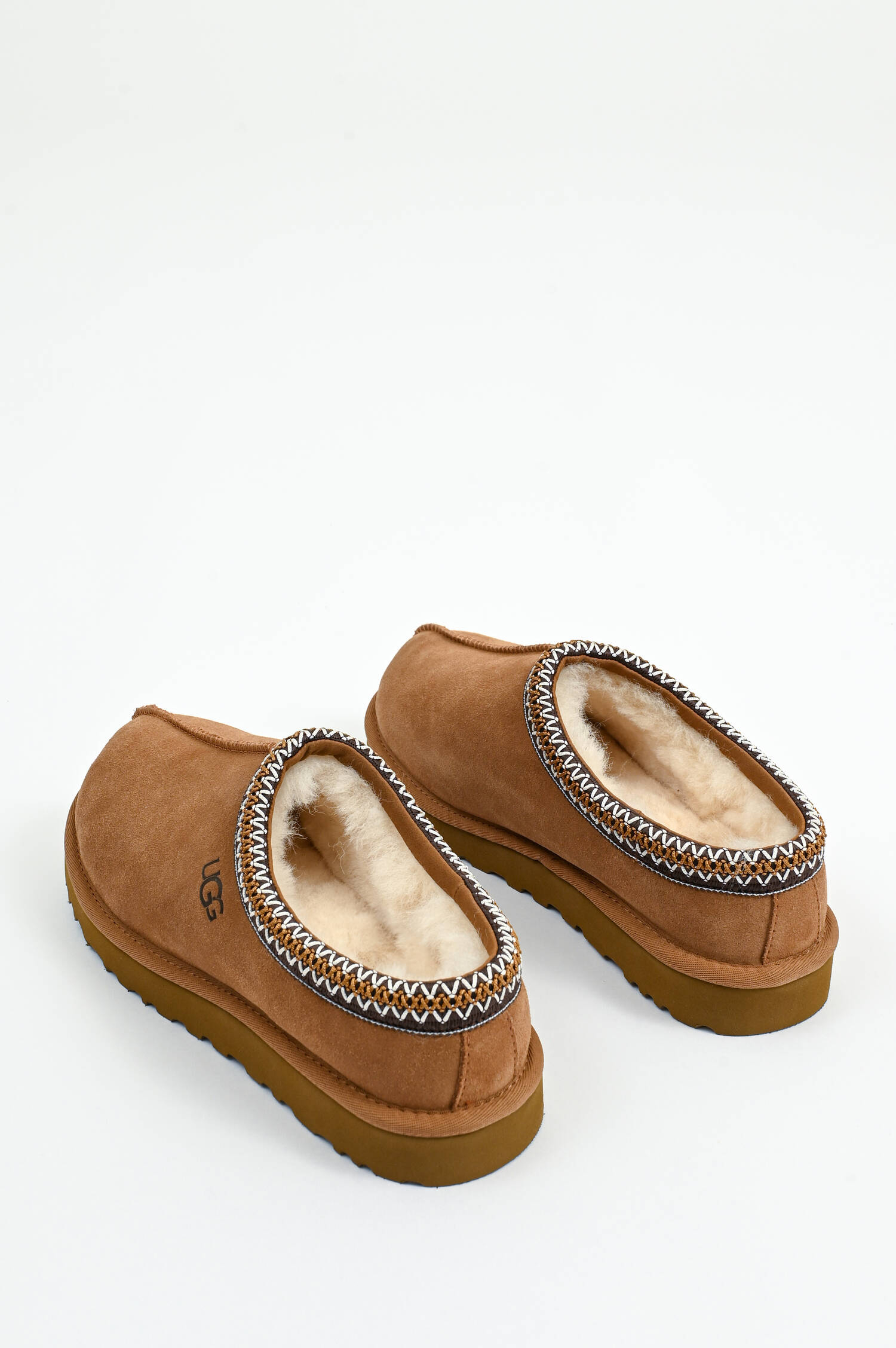 Lammfell-Pantoffel TASMAN in Chestnut