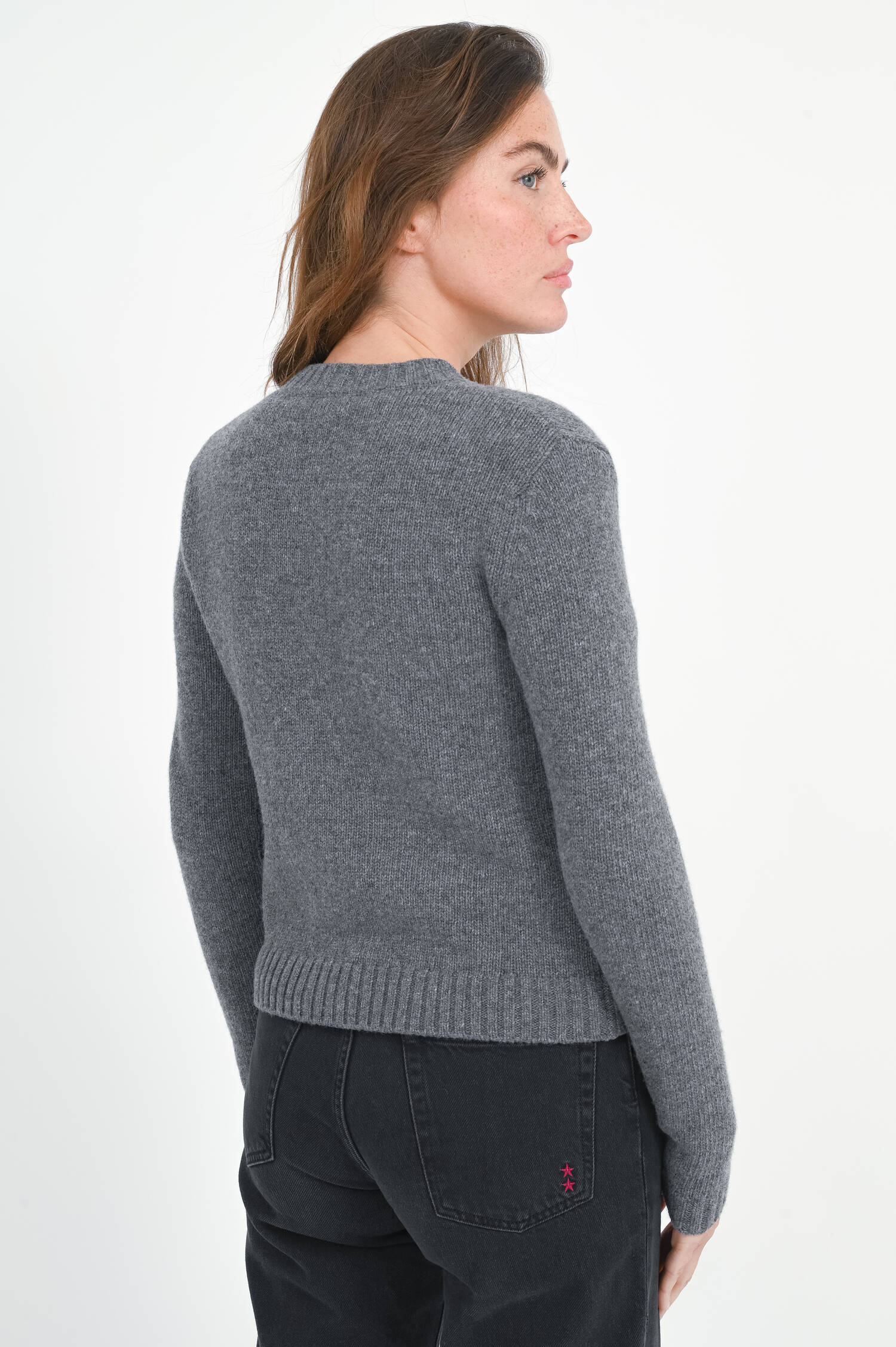 Strickjacke OLBIA in Anthrazit