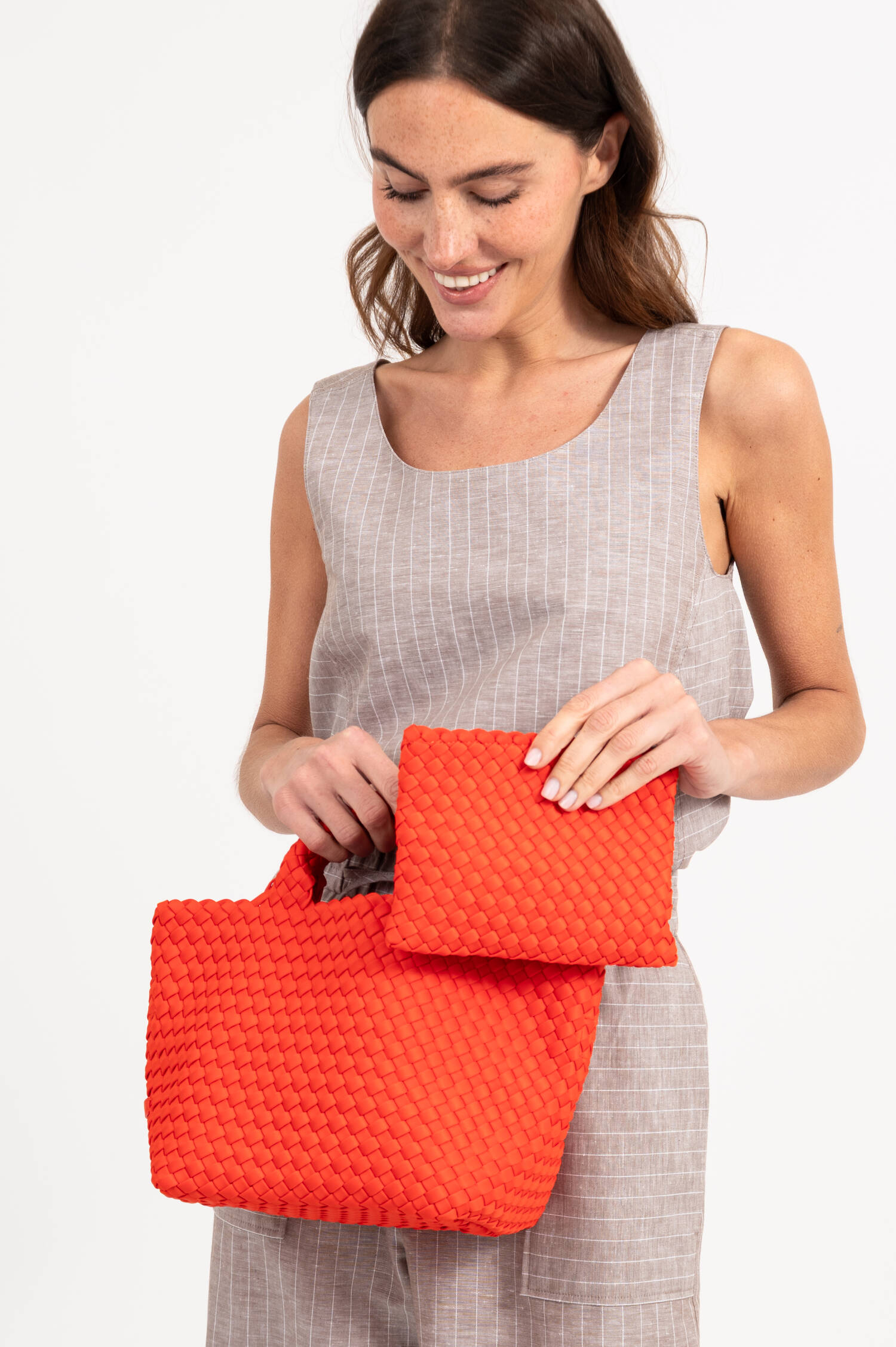 Handtasche ST. BARTH SMALL in Rotorange