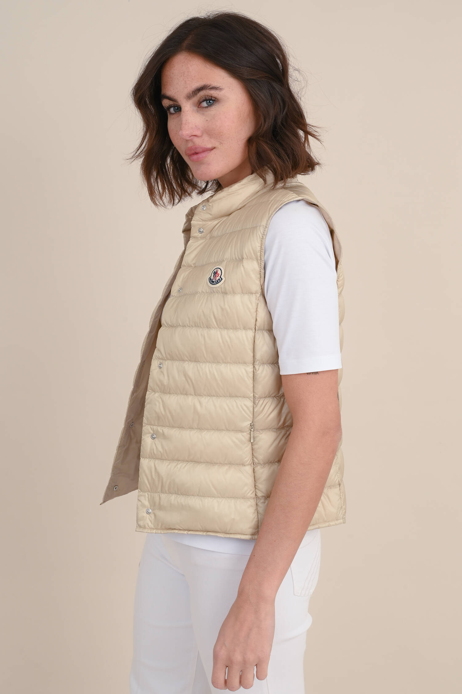 Leichtdaunengilet LIANE in Beige