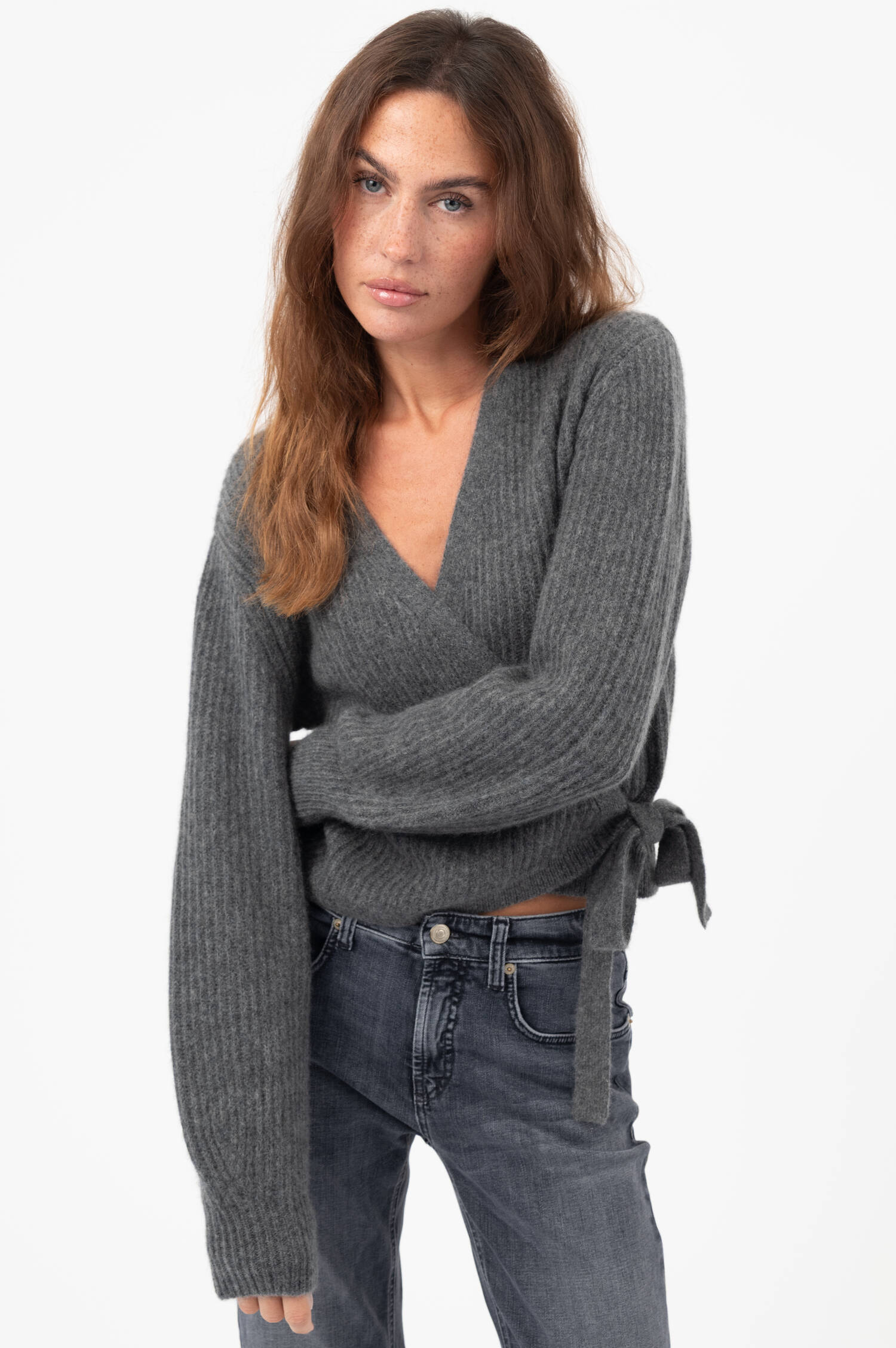 Cashmere-Mix-Cardigan BELLA in Grau Cashmere-Mix-Cardigan BELLA in Grau