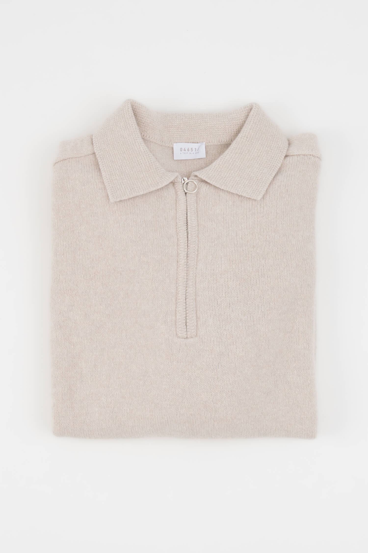 Woll-Cashmere-Pullover in Beige