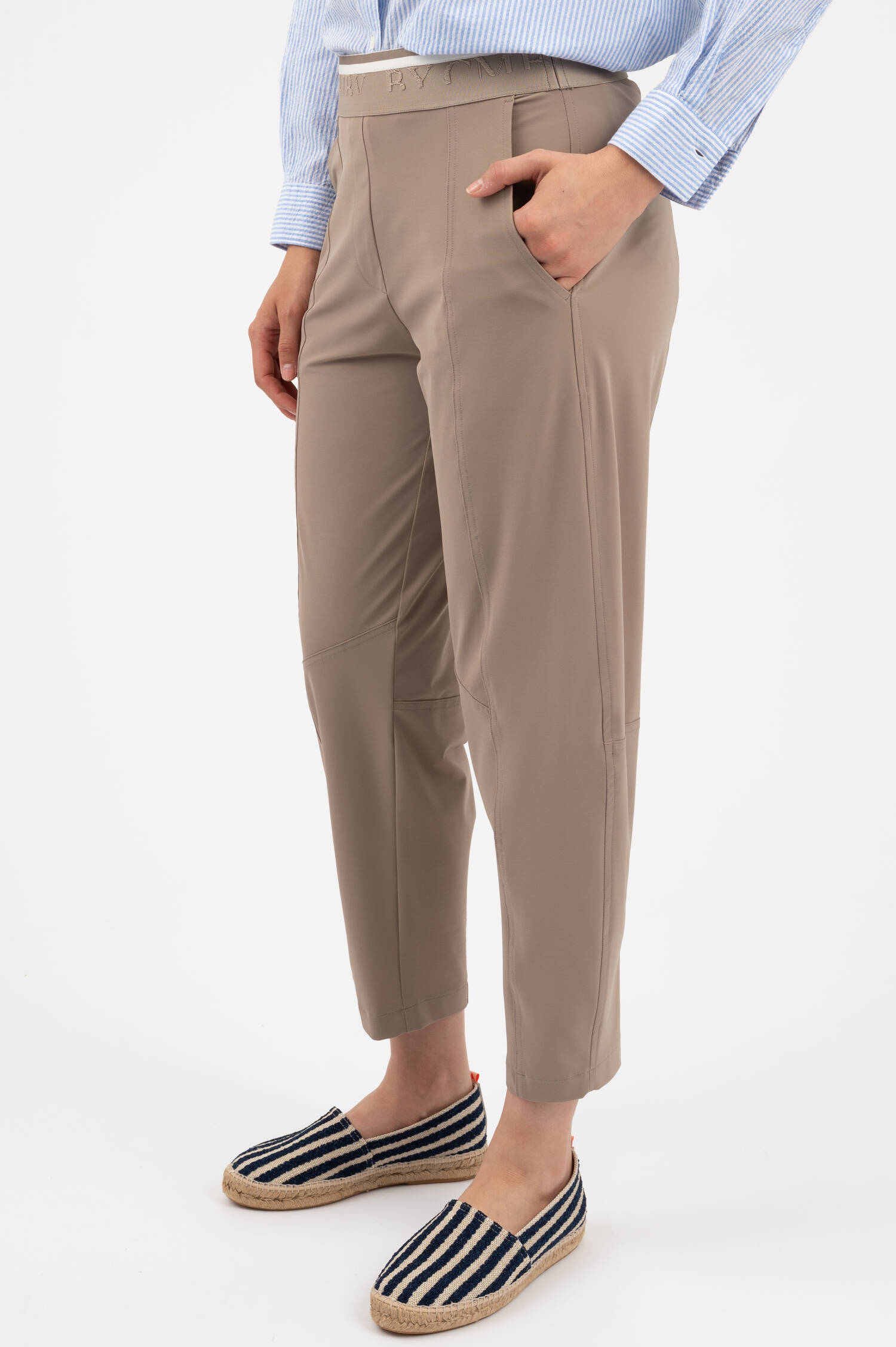 Cropped Hose EDEN in Taupe