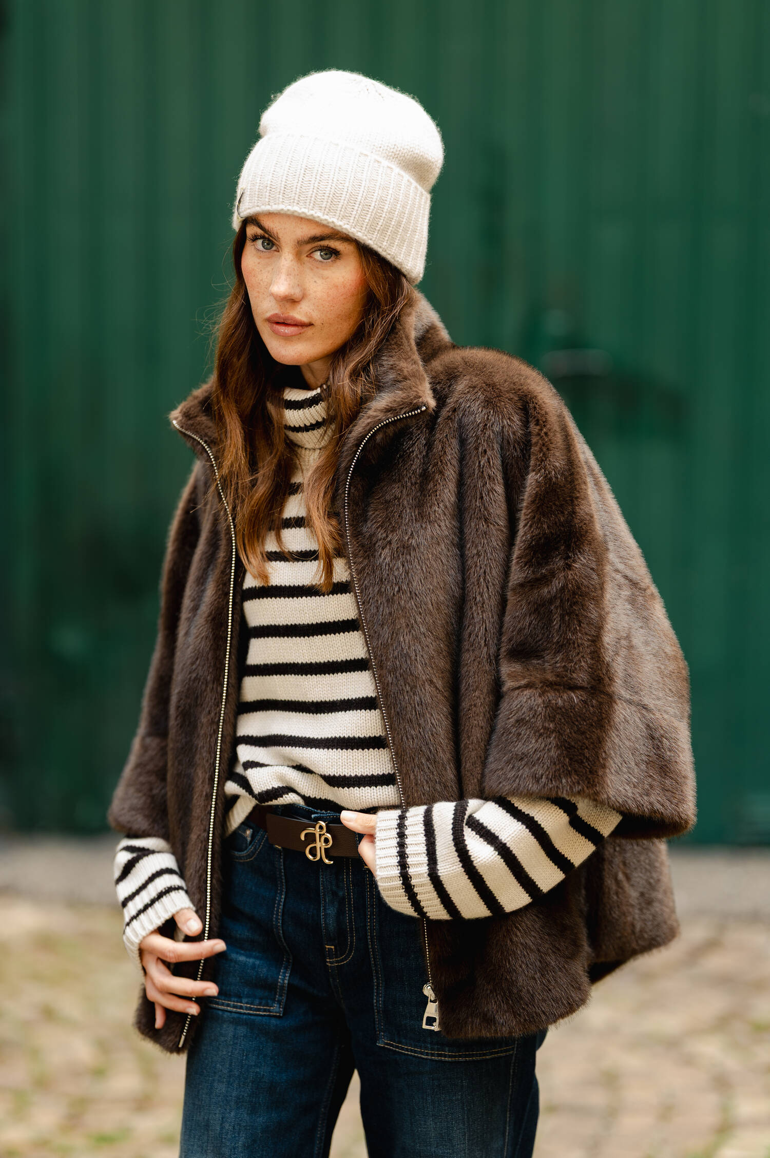 Faux-Fur-Jacke CHAMONIX in Braun Faux-Fur-Jacke CHAMONIX in Braun