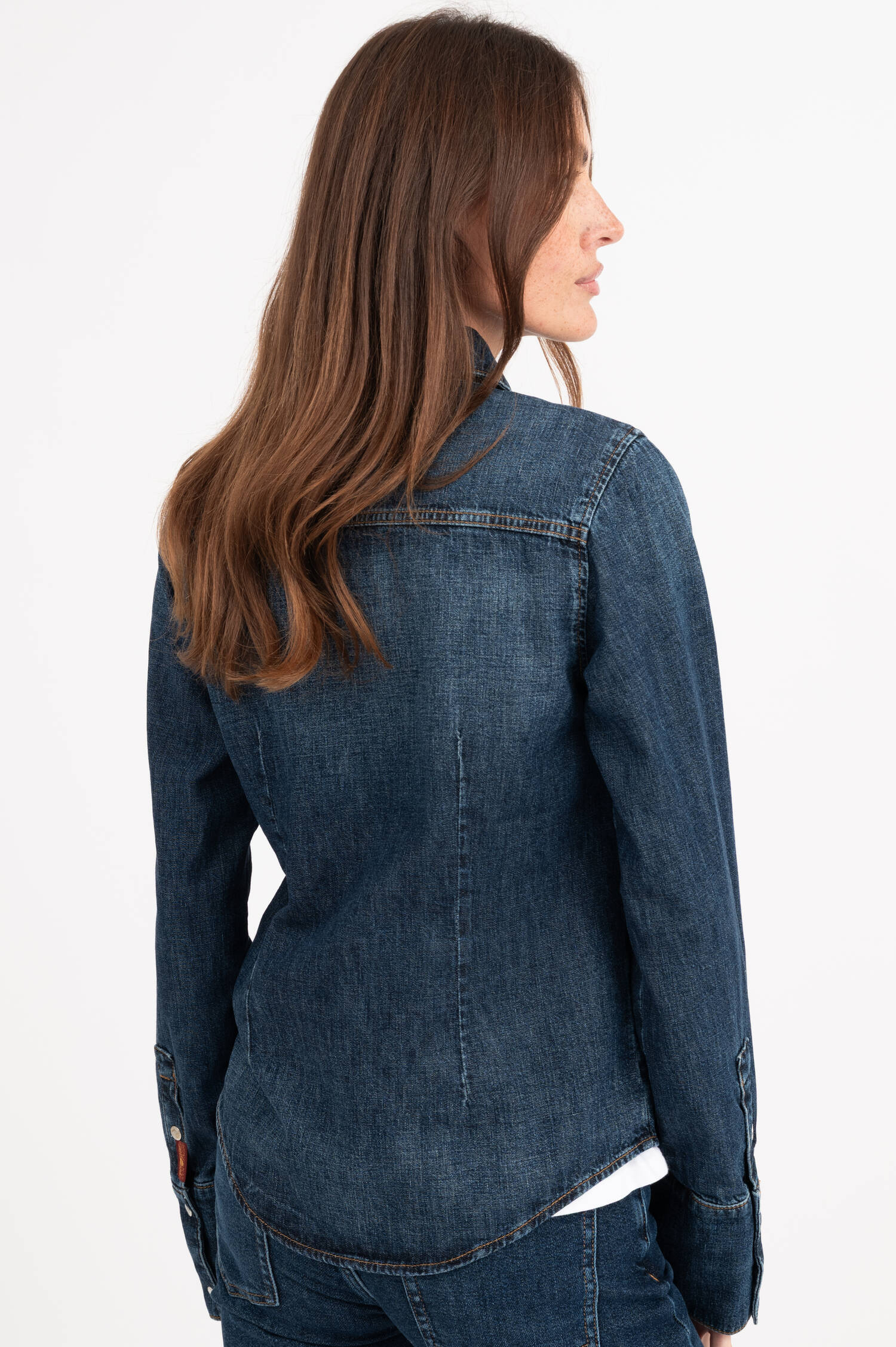 Denimbluse in Dunkelblau Denimbluse in Dunkelblau