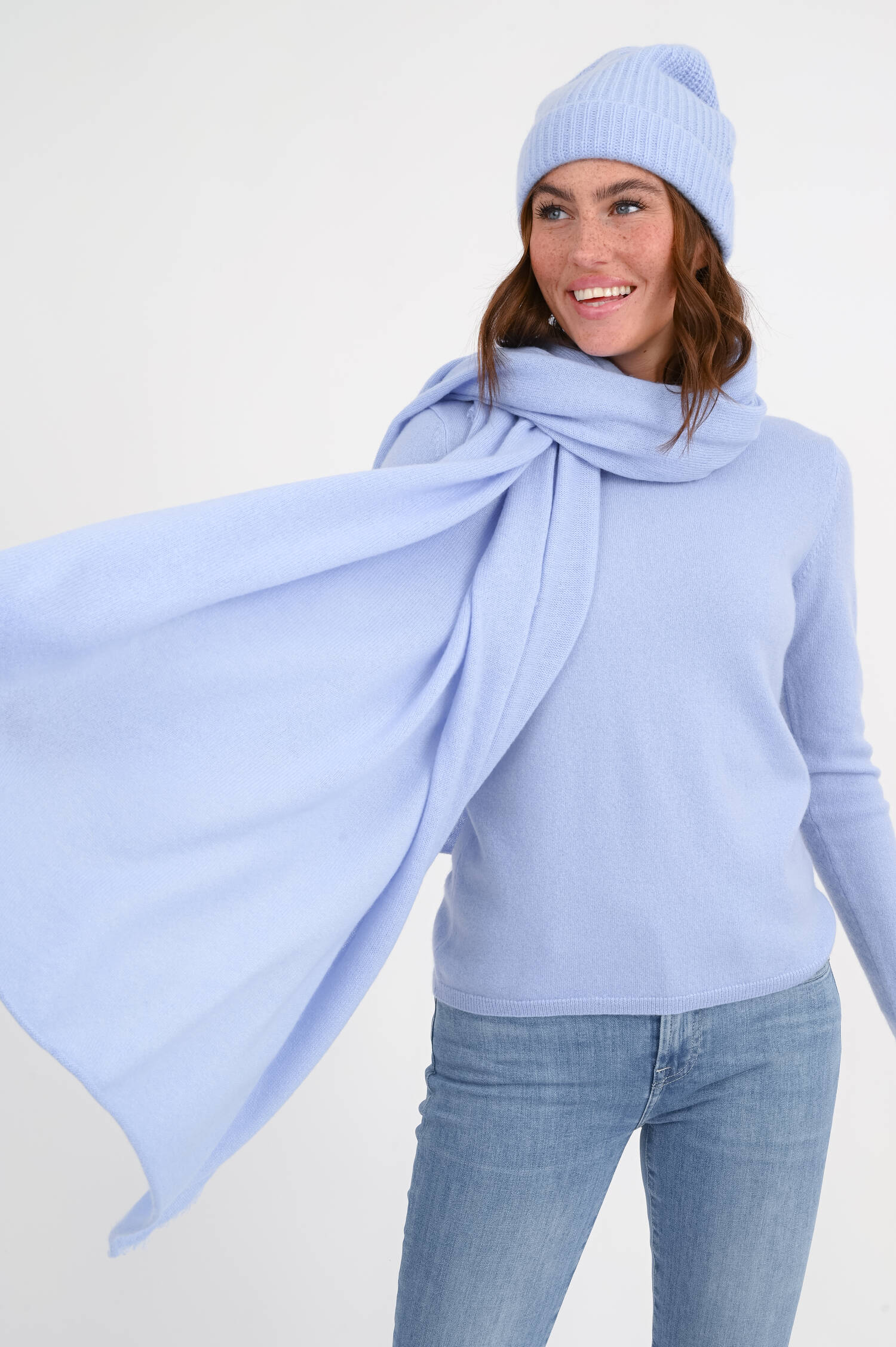 Cashmere-Tuch in Hellblau Cashmere-Tuch in Hellblau