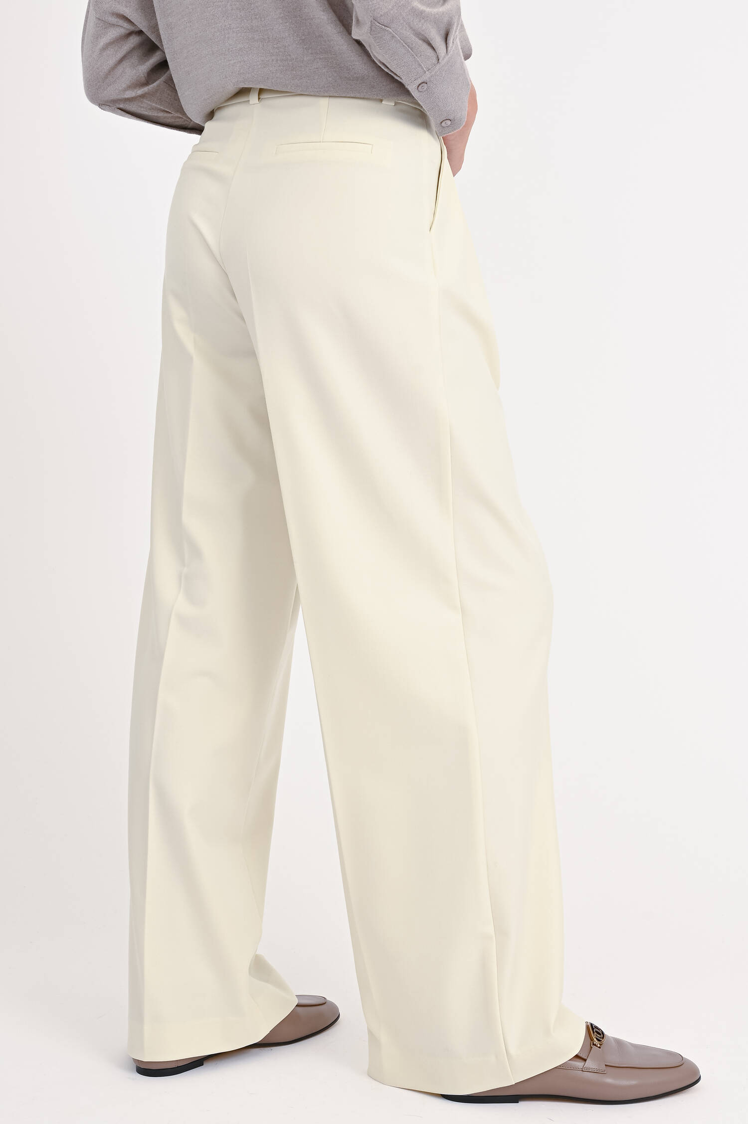 Hose RONDAH mit geradem Bein in Creme