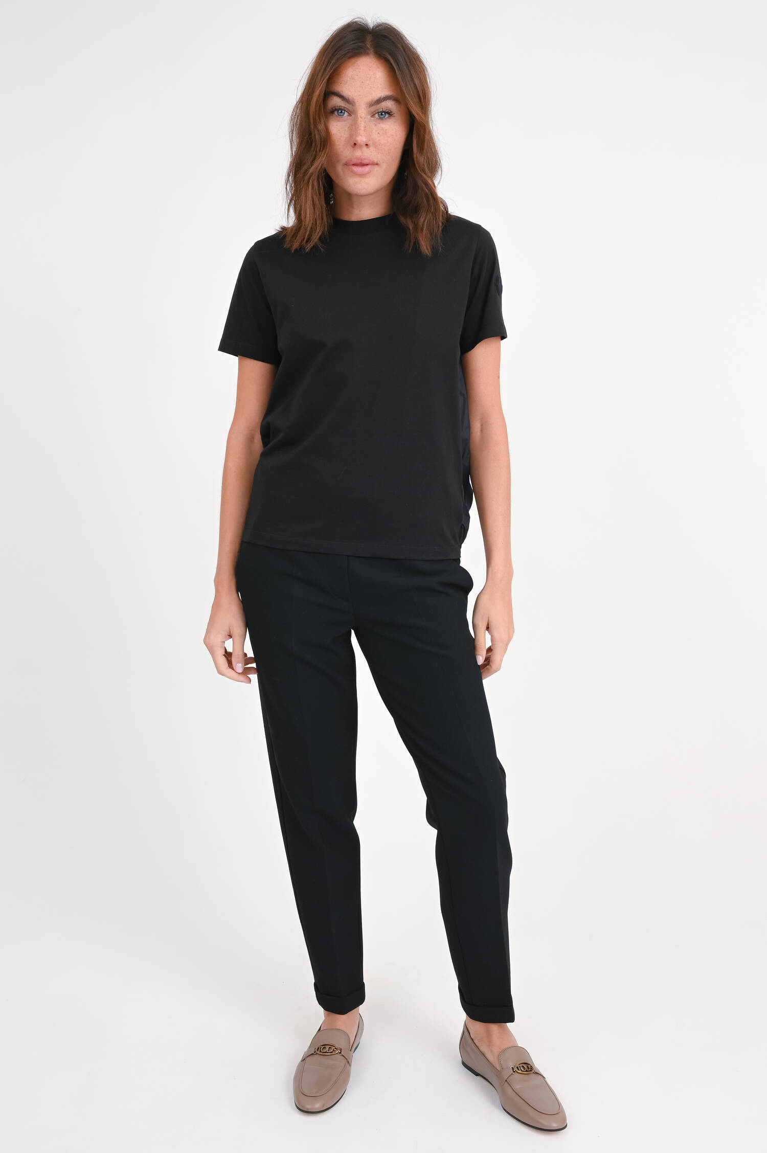 Shirt mit Plisseefalten in Schwarz Shirt mit Plisseefalten in Schwarz