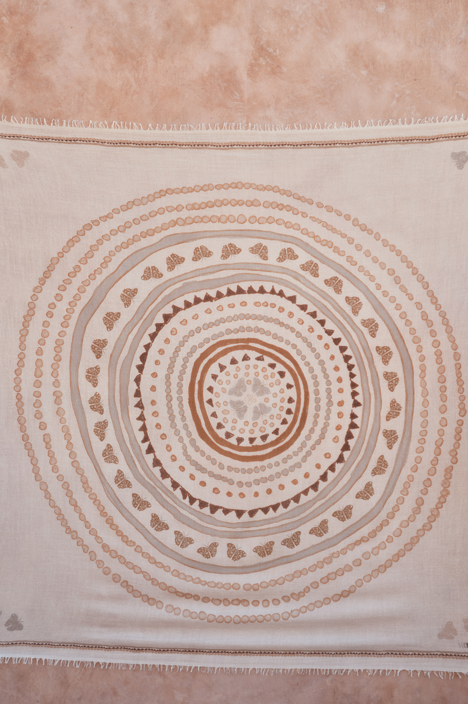 Tuch OROUND in Braun/Ecru