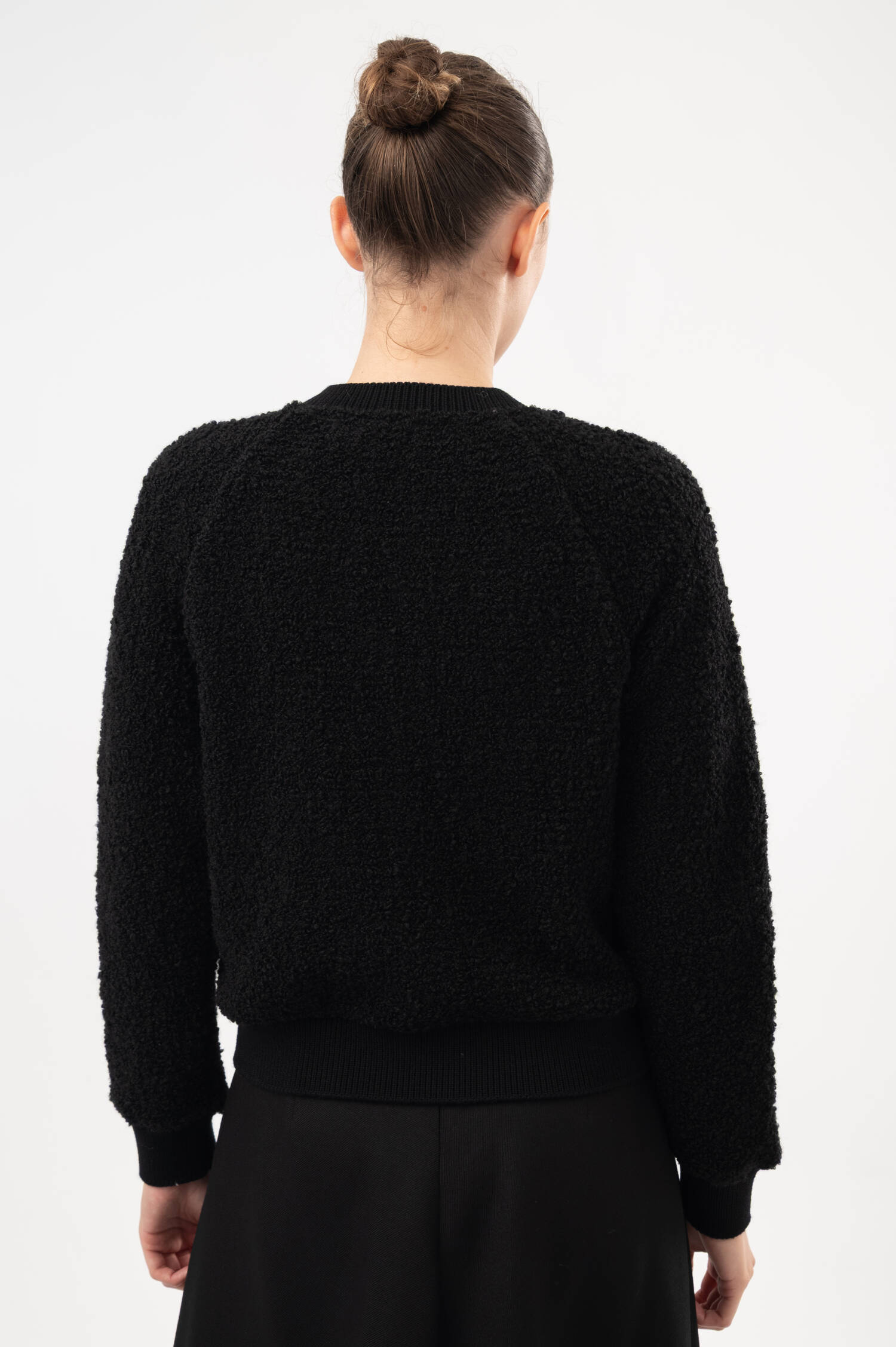 Bouclé-Cardigan in Schwarz Bouclé-Cardigan in Schwarz