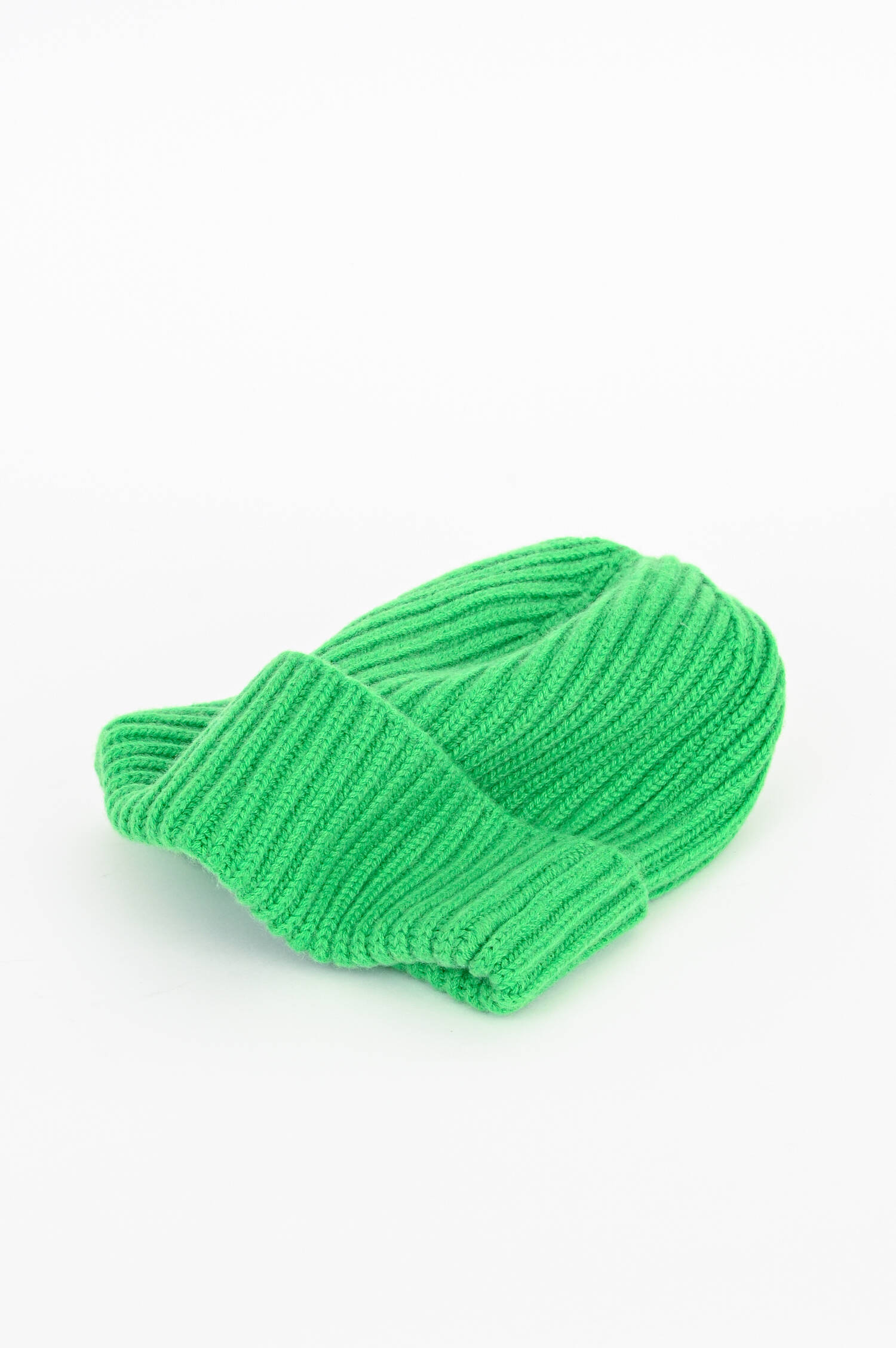 Midi-Mütze aus Cashmere in Grün