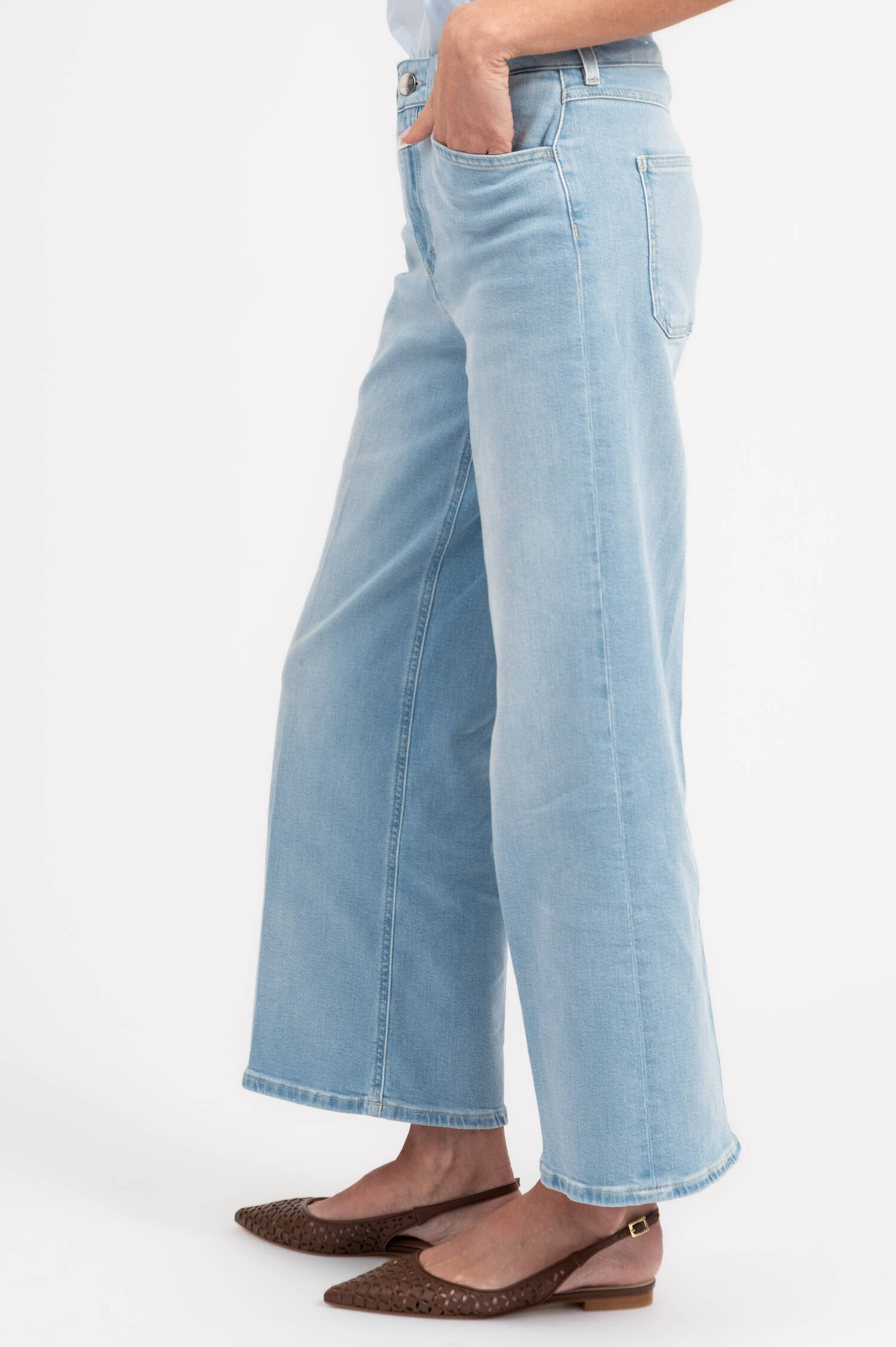 Cropped Jeans WERA in Hellblau