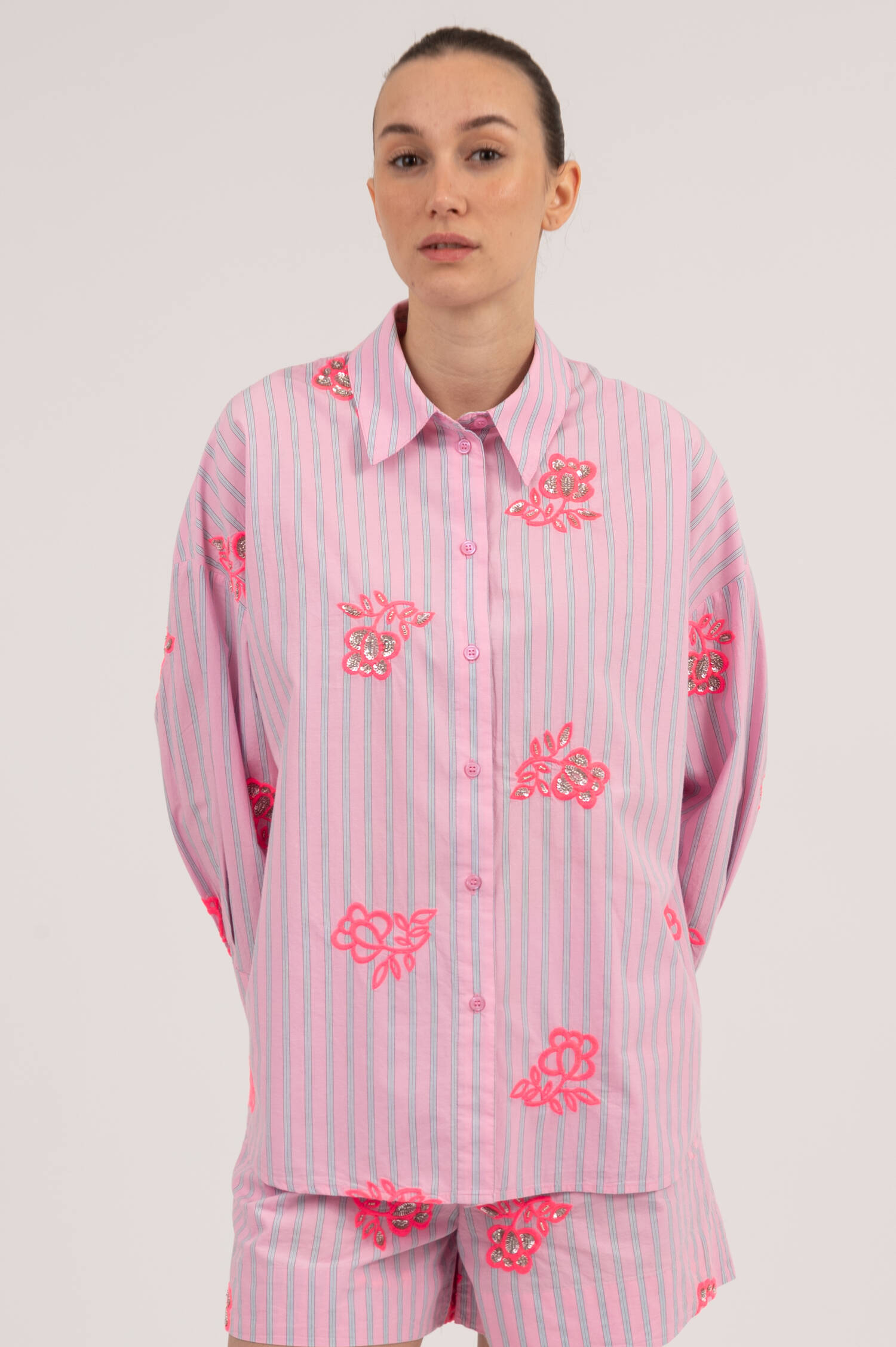 Oversize Bluse JALINKI in Rosa