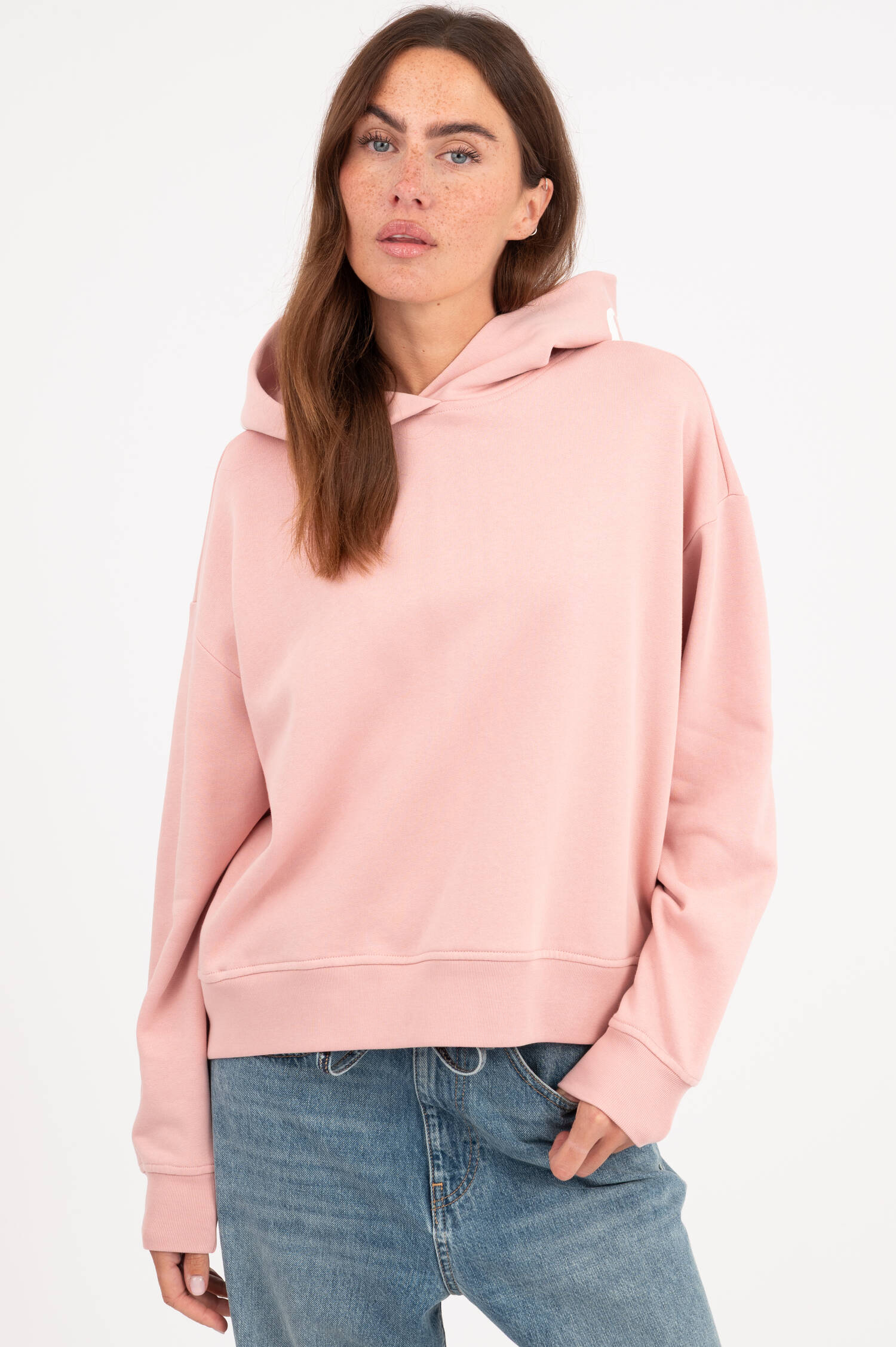 Hoodie mit Logo-Print in Rosa Hoodie mit Logo-Print in Rosa