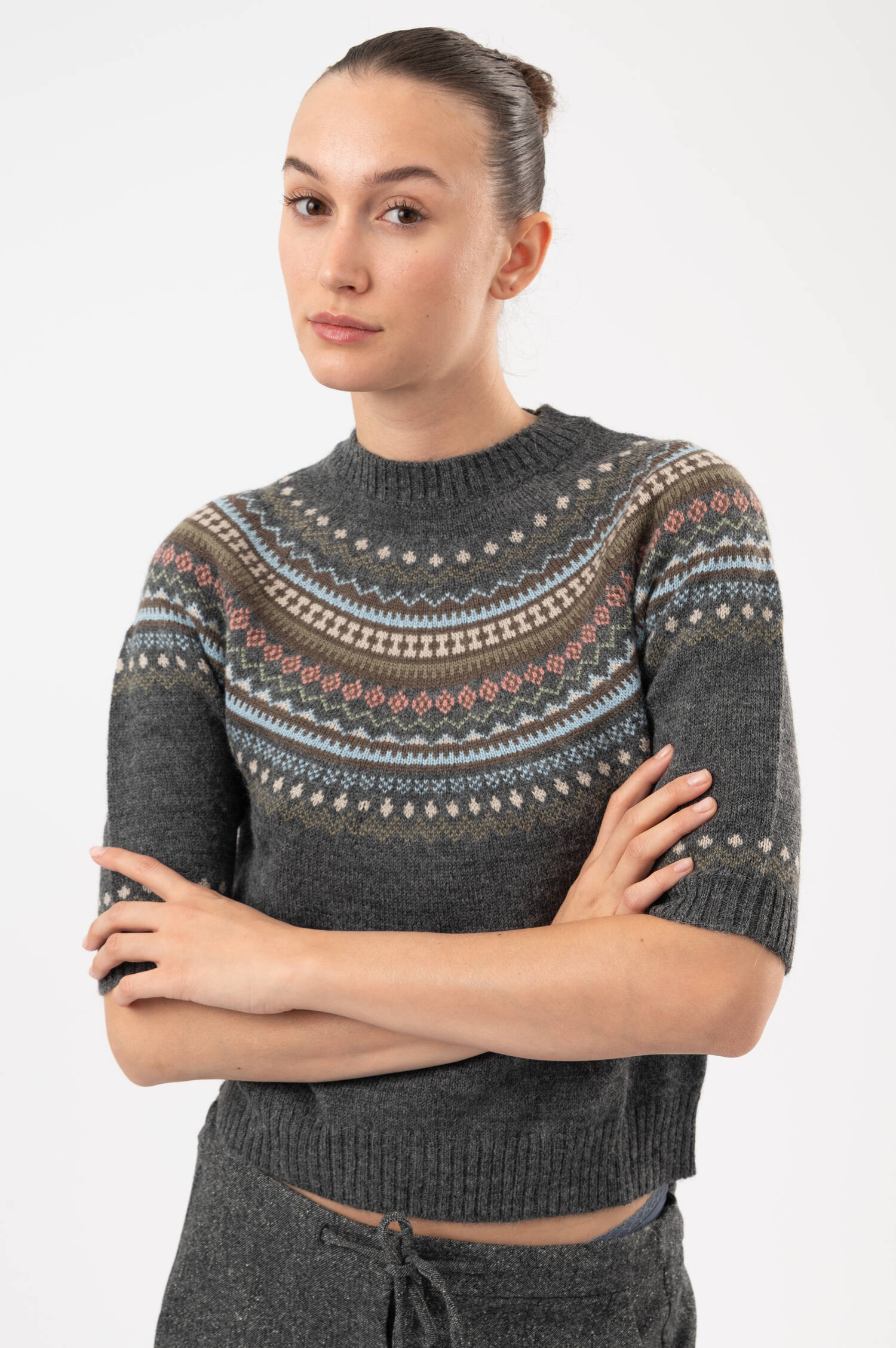 Pullover in Grau