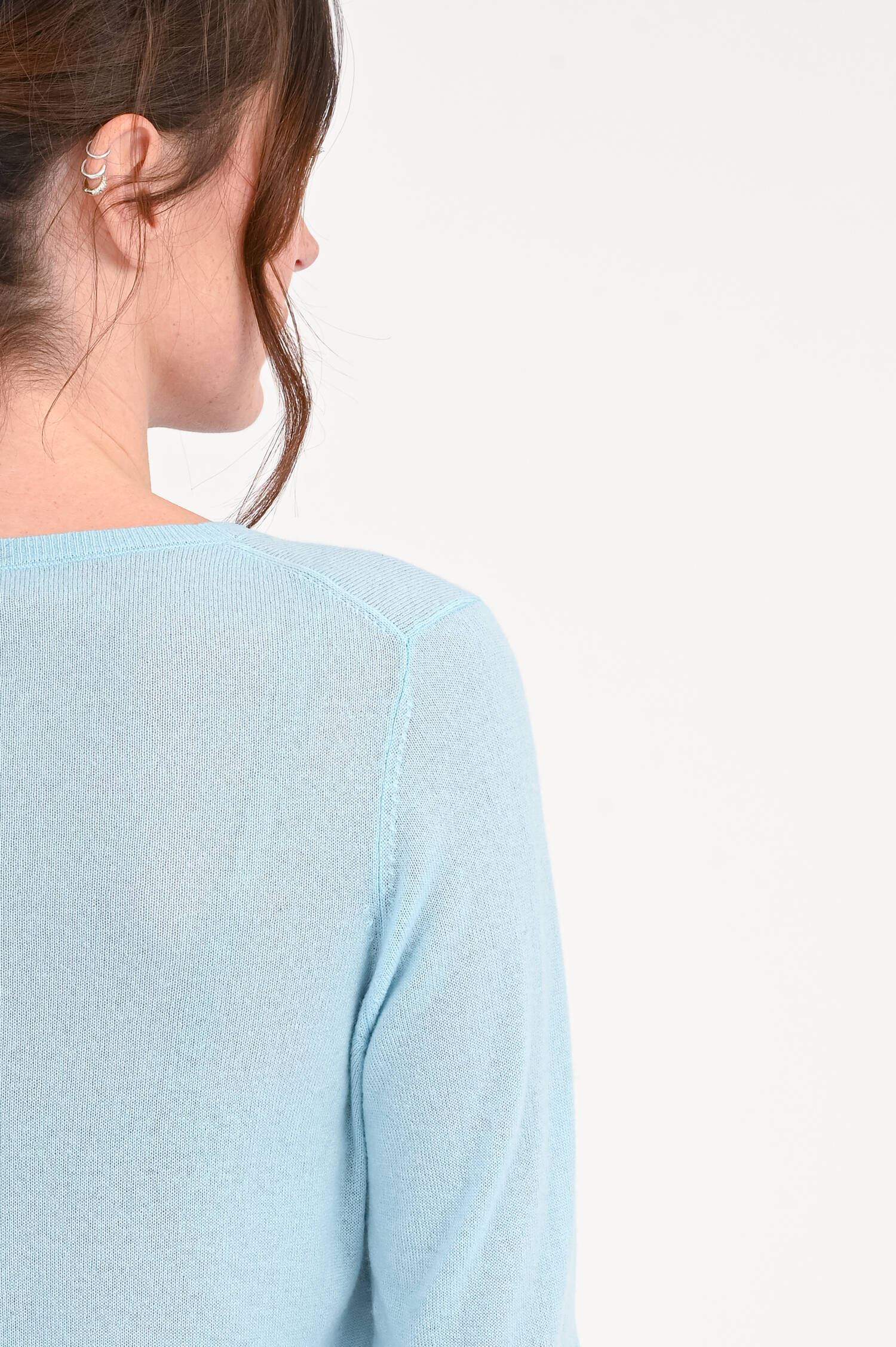 Cashmere-Pullover in Hellblau Cashmere-Pullover in Hellblau