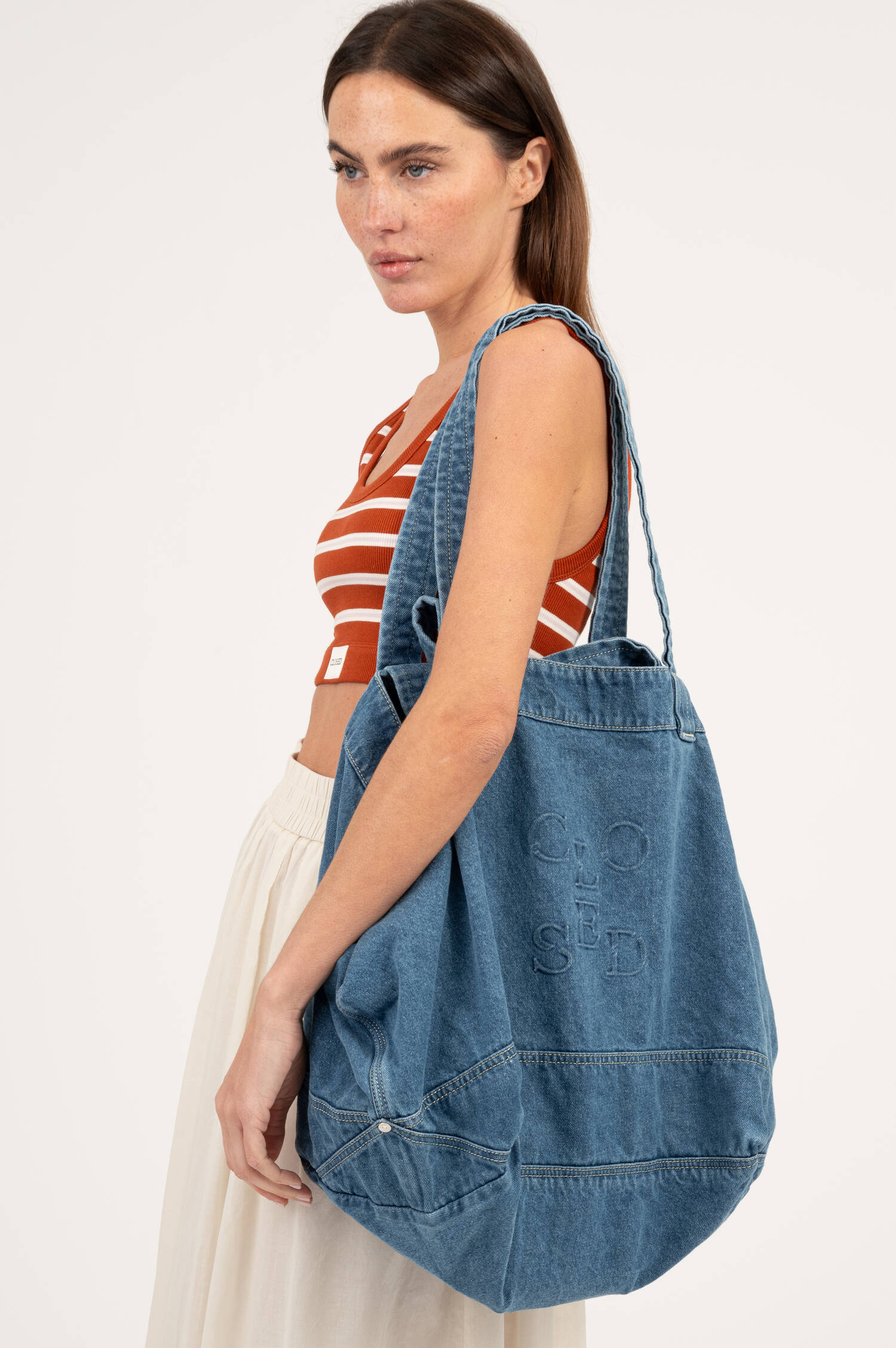 Denim Bag in Midblue