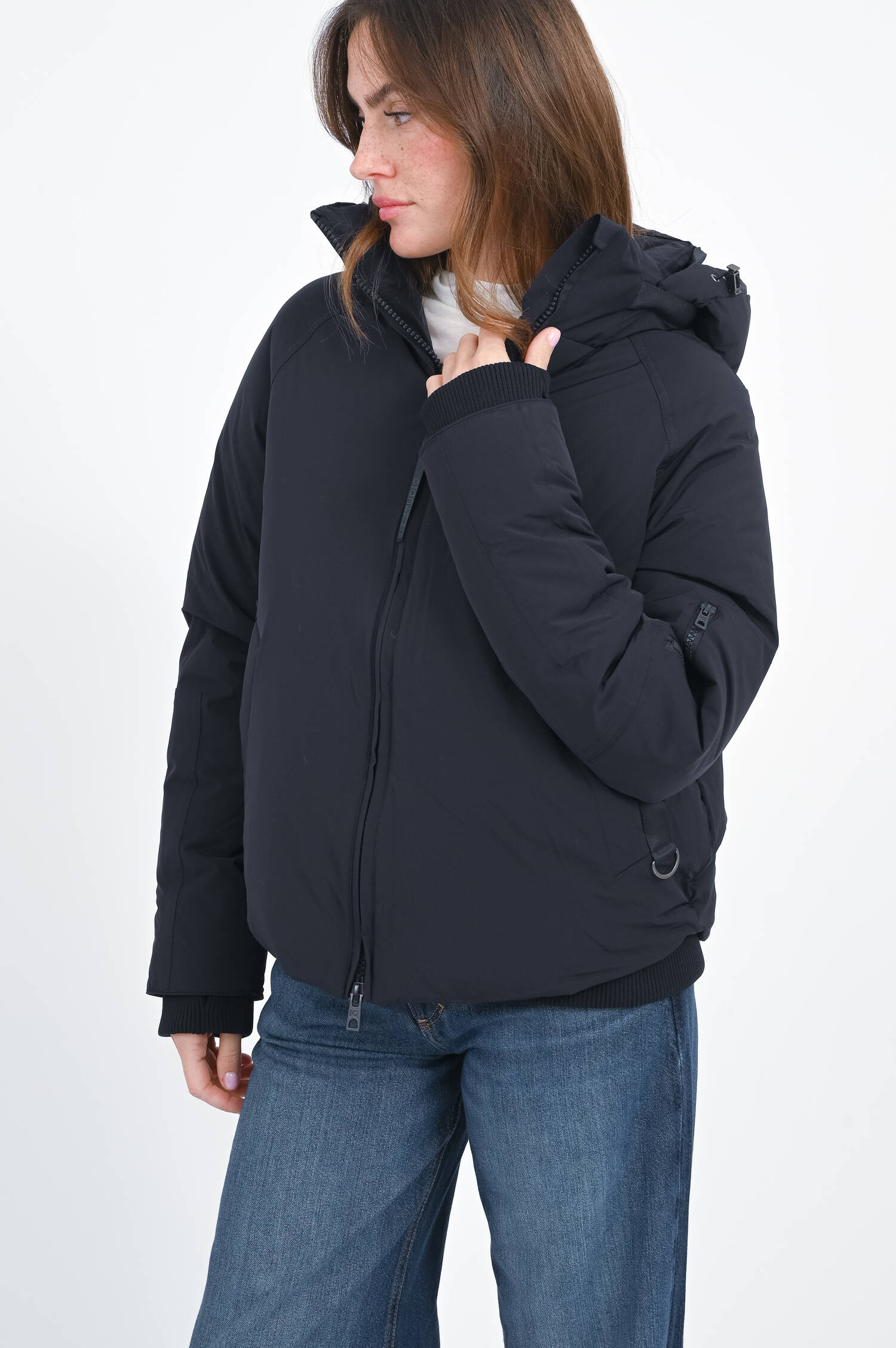 Daunenjacke mit mattem Finish in Midnight Daunenjacke mit mattem Finish in Midnight