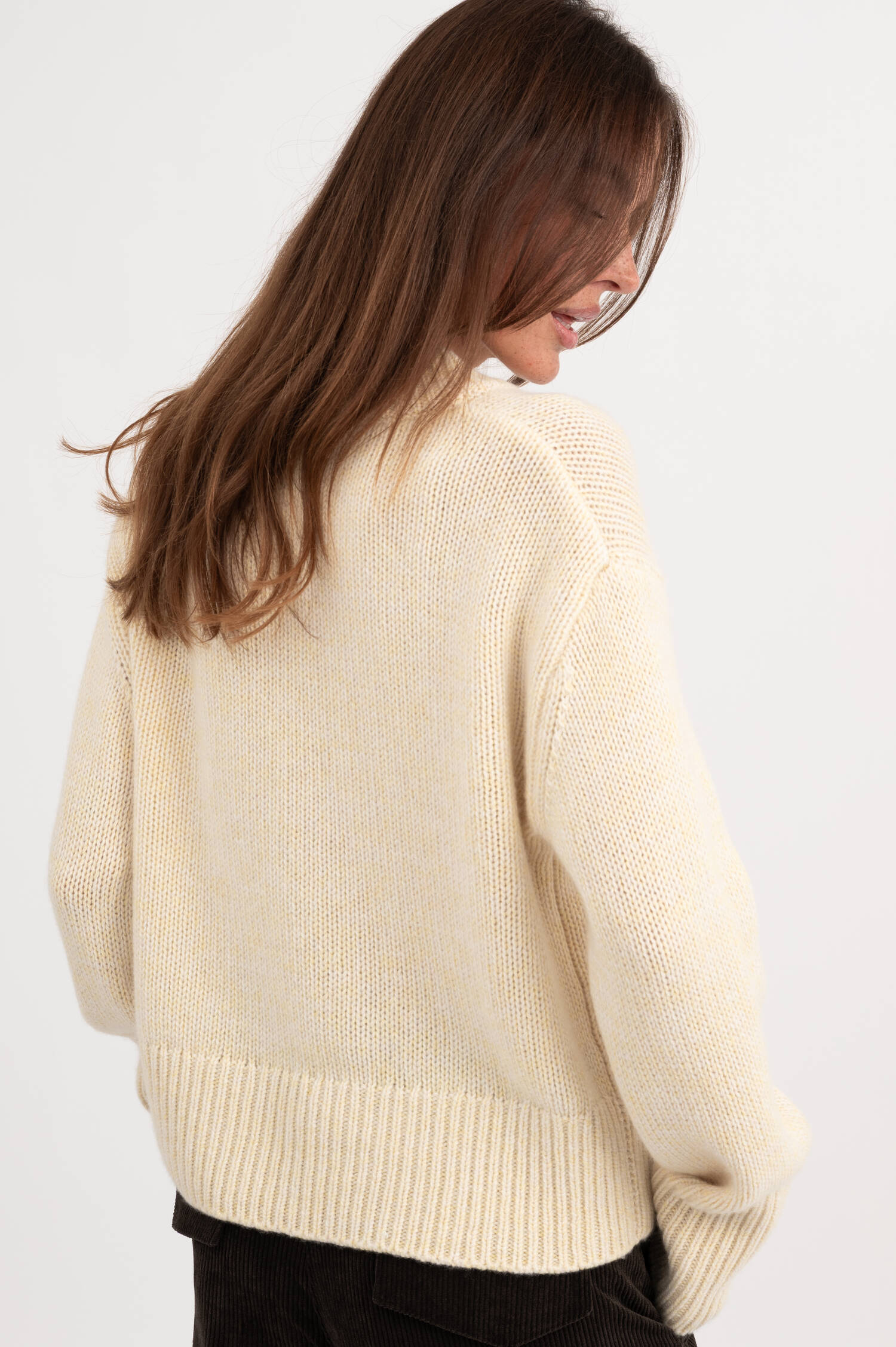 Cashmere Pullover TARIE in Gelb Cashmere Pullover TARIE in Gelb