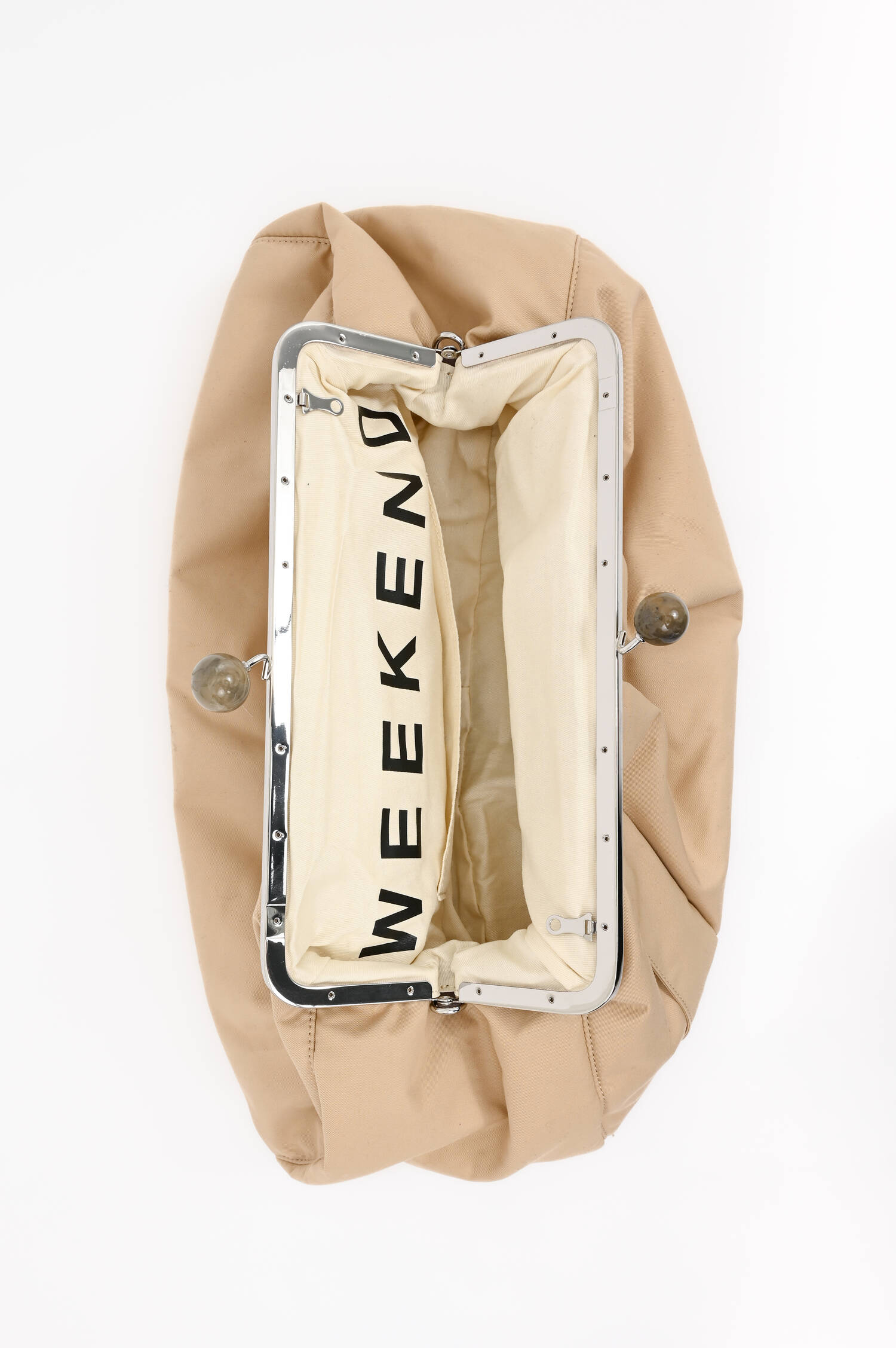 Große Clutch PIO in Beige