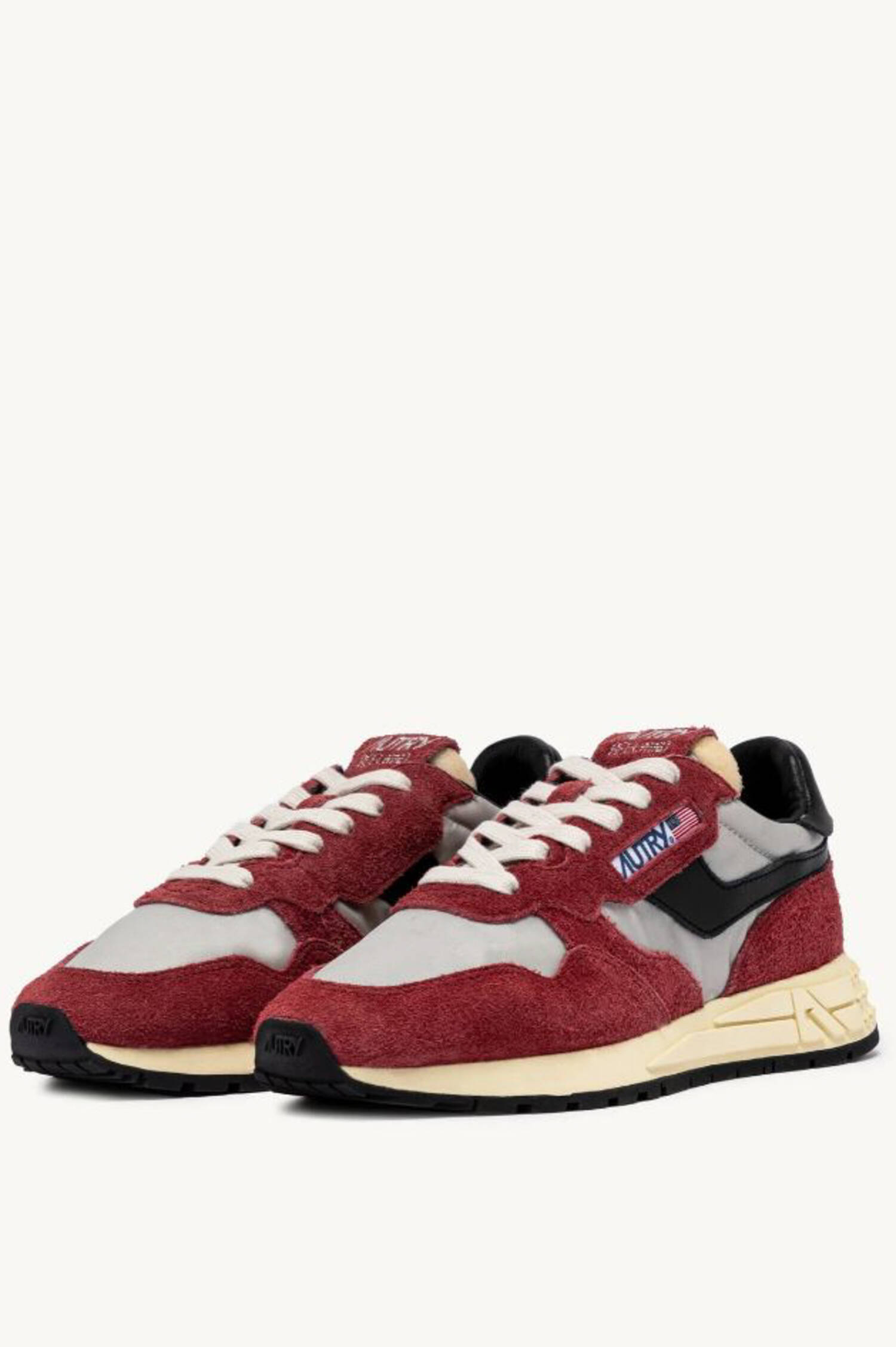 Sneaker REELWIND LOW in Rot/Schwarz/Greige