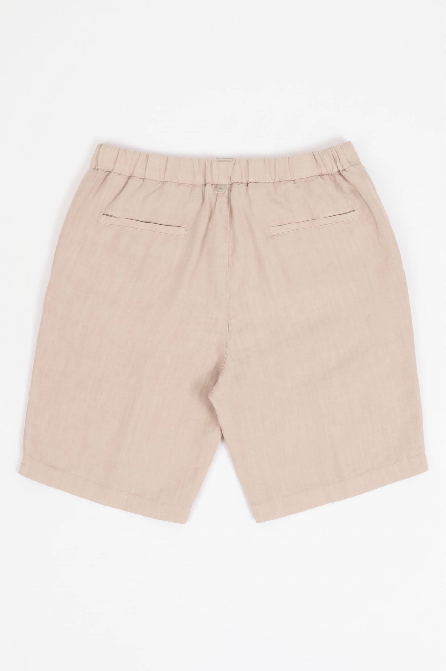 Leinen Bermuda in Beige Leinen Bermuda in Beige