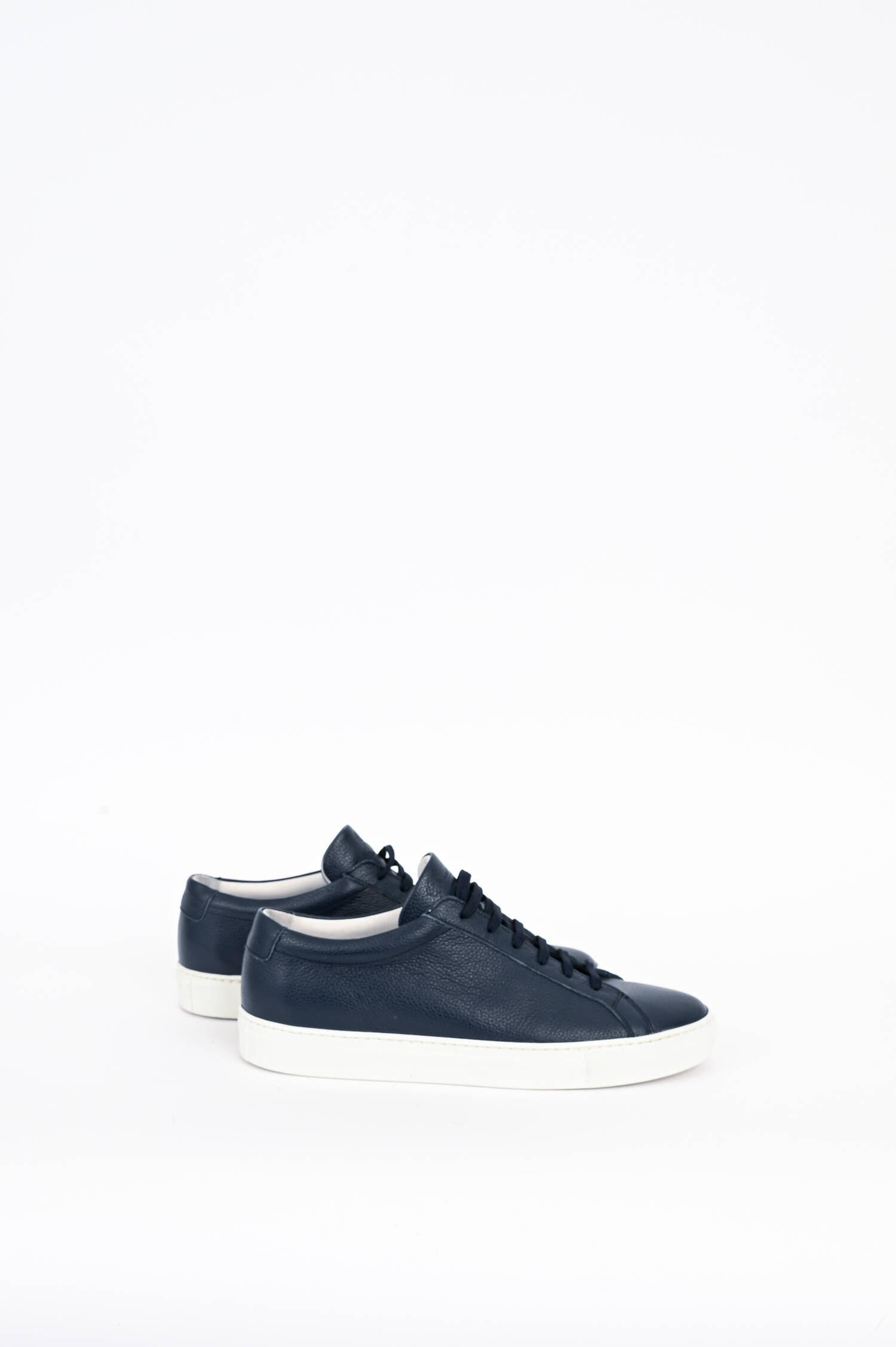 Leder Sneaker in Navy Leder Sneaker in Navy